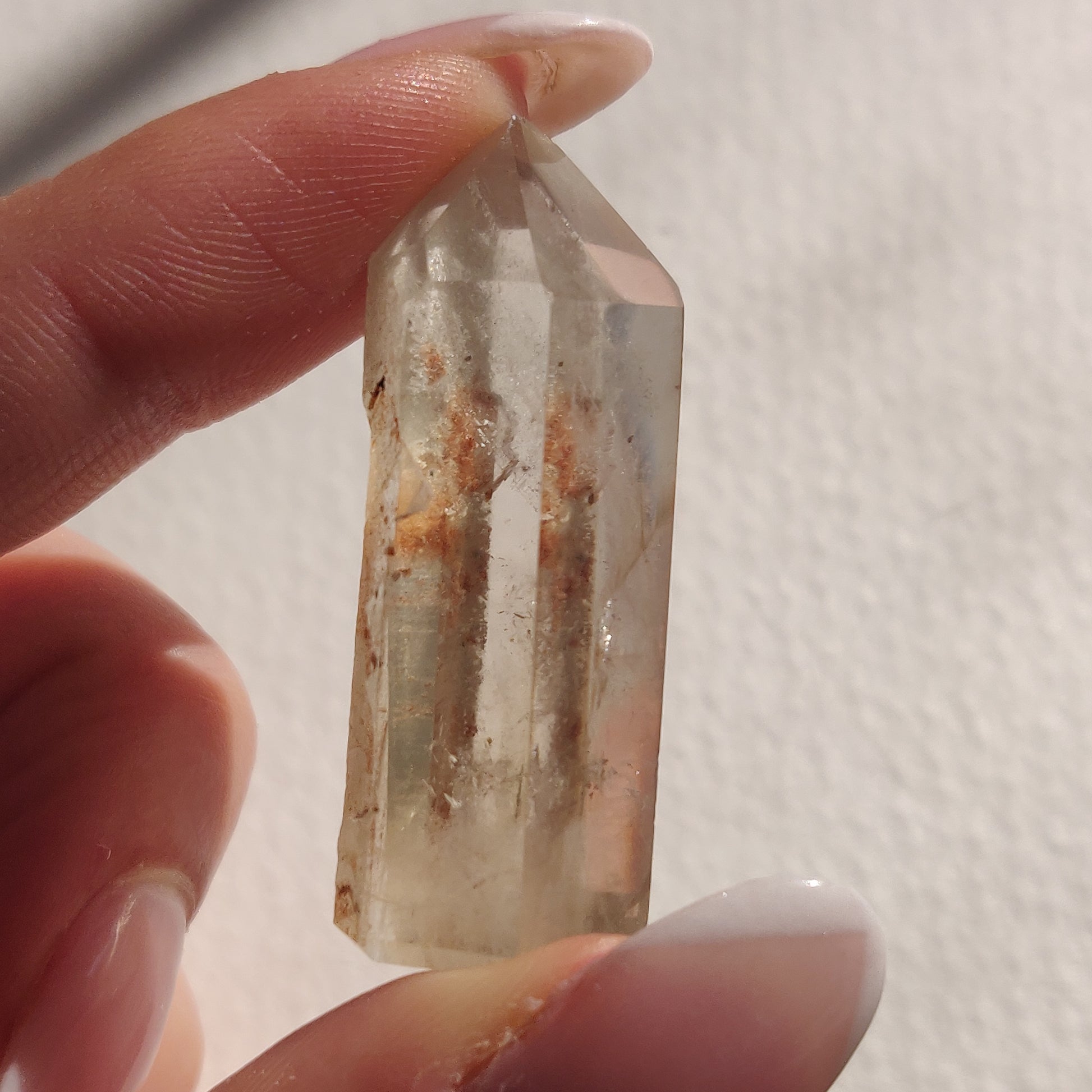 Garden Quartz Point, Lodolite Point (#4G) - Simply Affinity