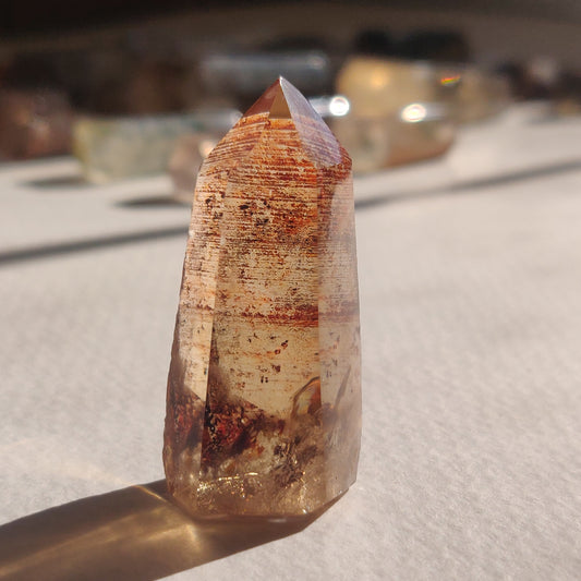 Smoky Garden Quartz Point, Lodolite Point (#10G) - Simply Affinity