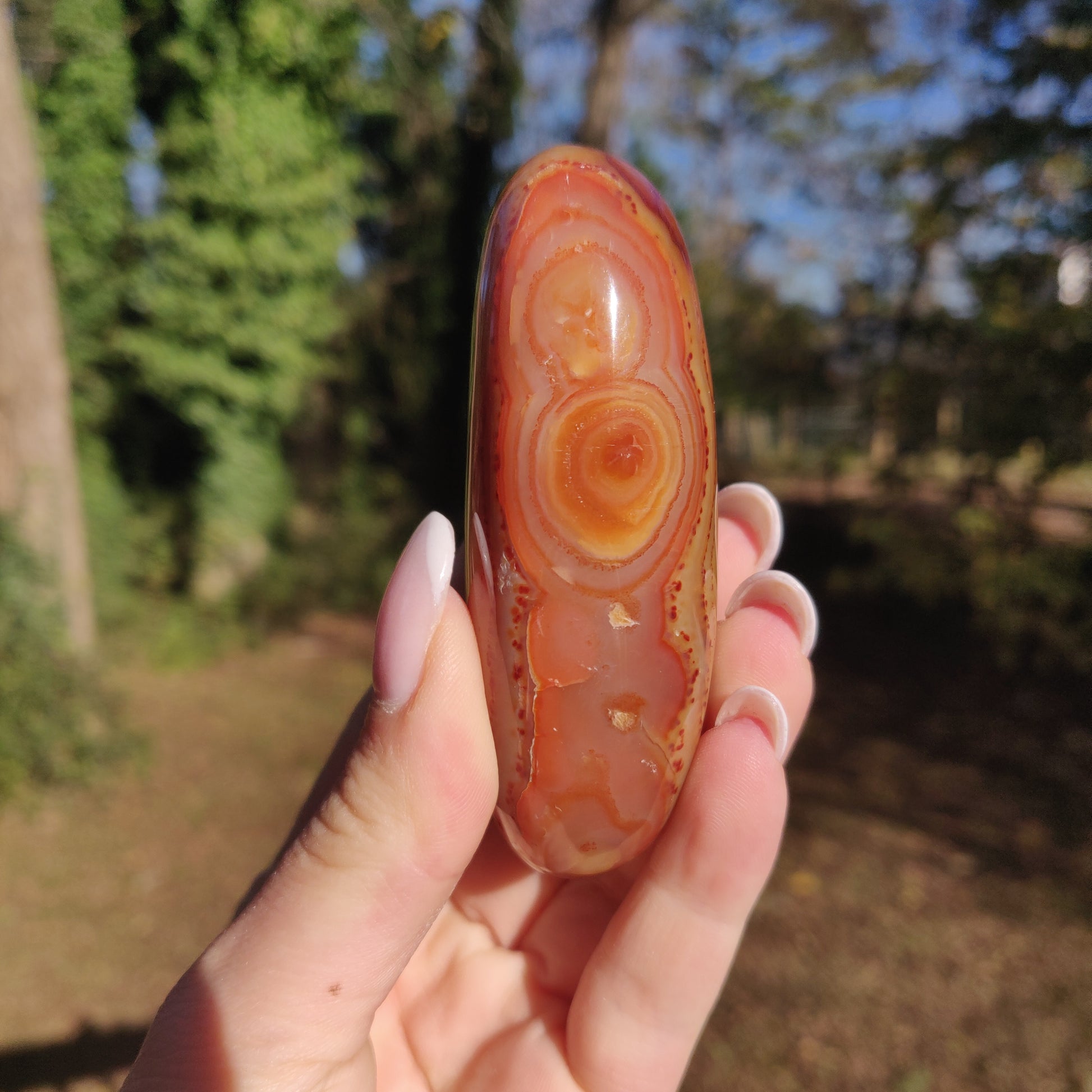 Carnelian Palm Stone (#5) - Simply Affinity