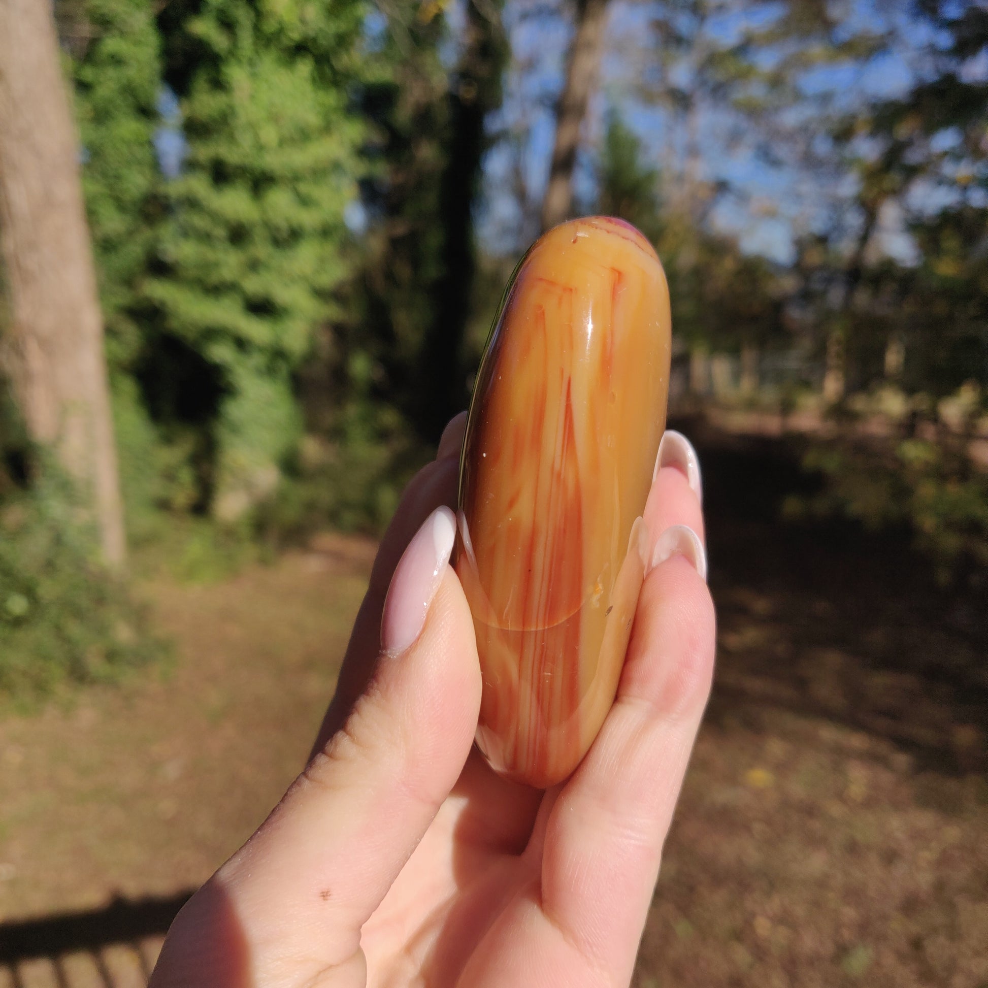 Carnelian Palm Stone (#5) - Simply Affinity