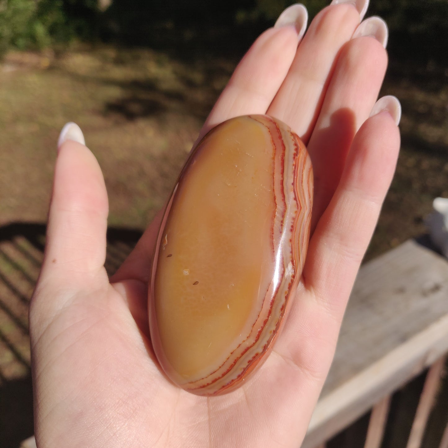 Carnelian Palm Stone (#5) - Simply Affinity