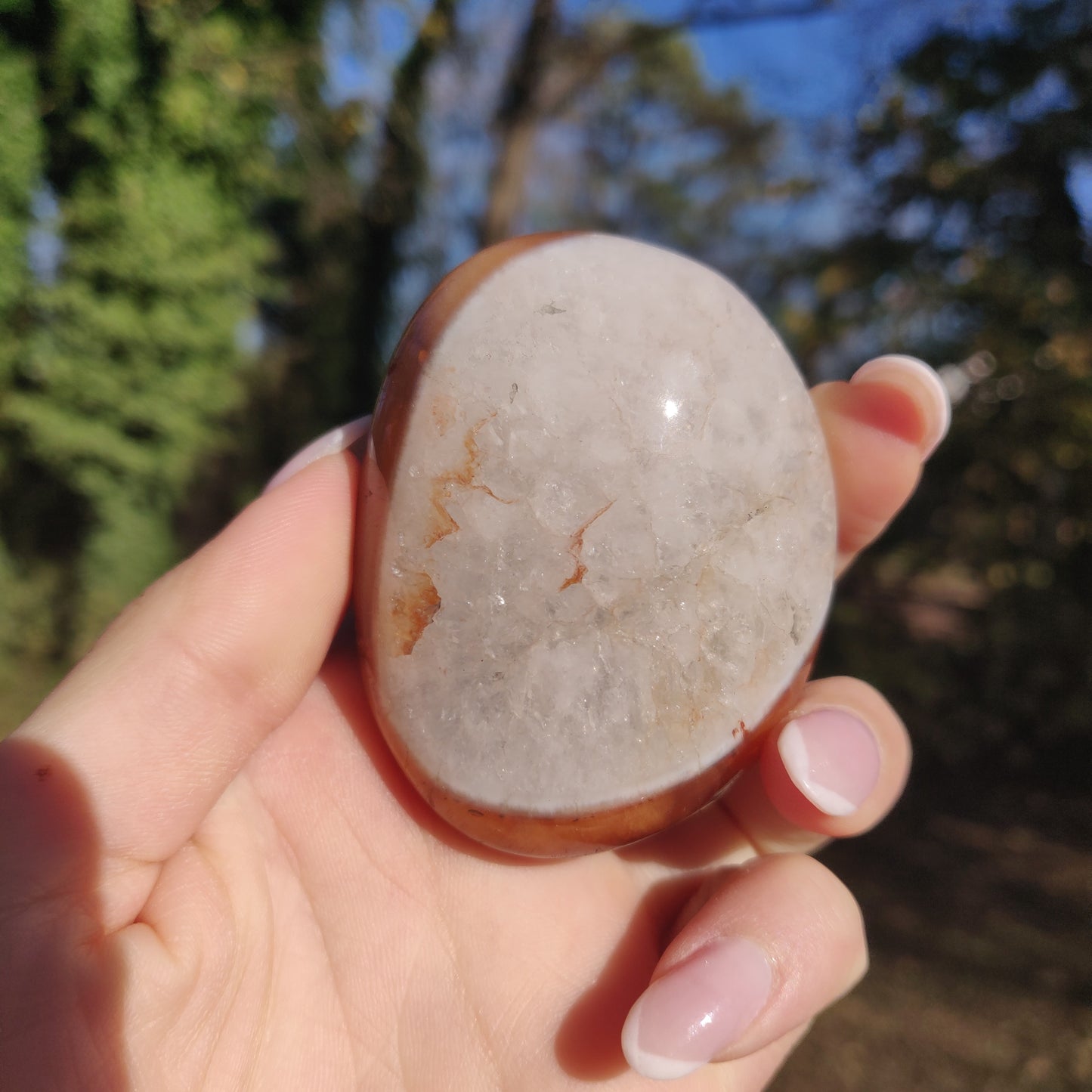 Carnelian Palm Stone (#6) - Simply Affinity