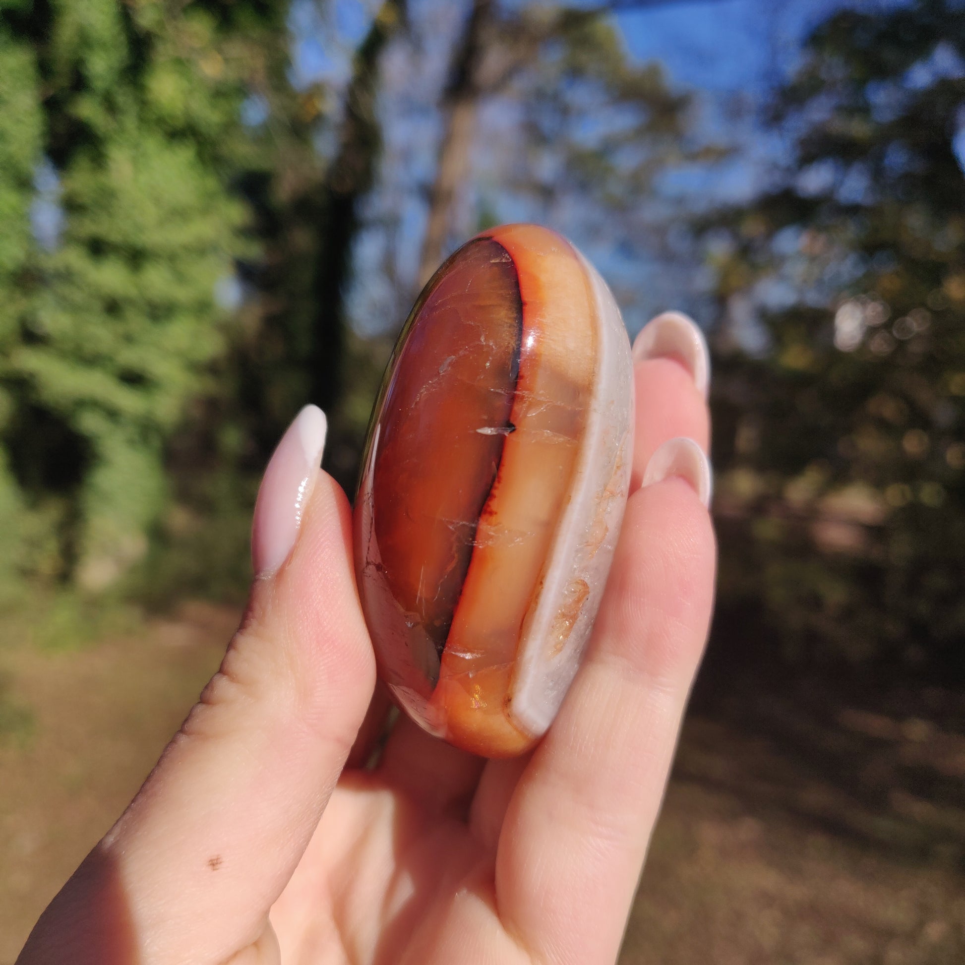 Carnelian Palm Stone (#6) - Simply Affinity
