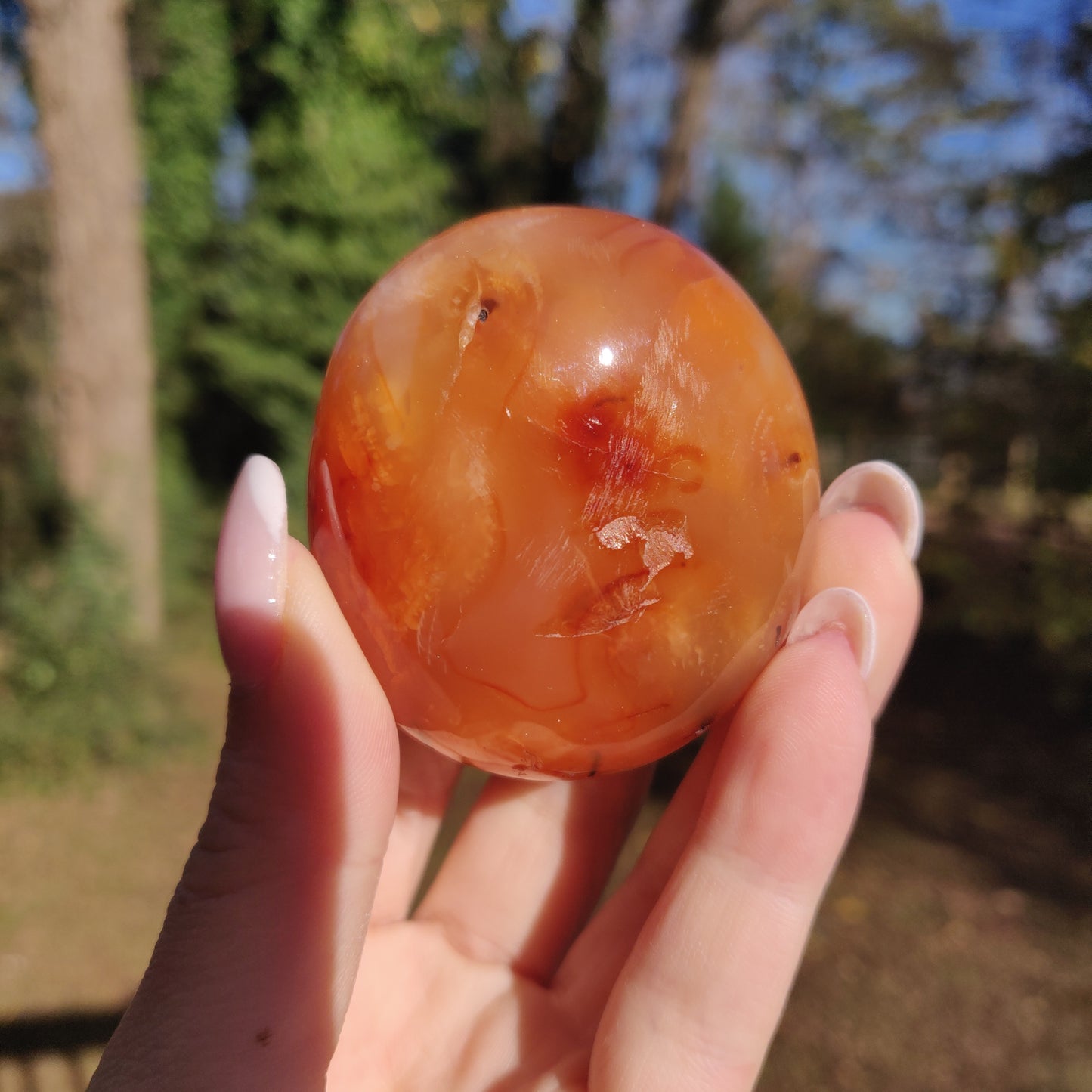 Carnelian Palm Stone (#7) - Simply Affinity
