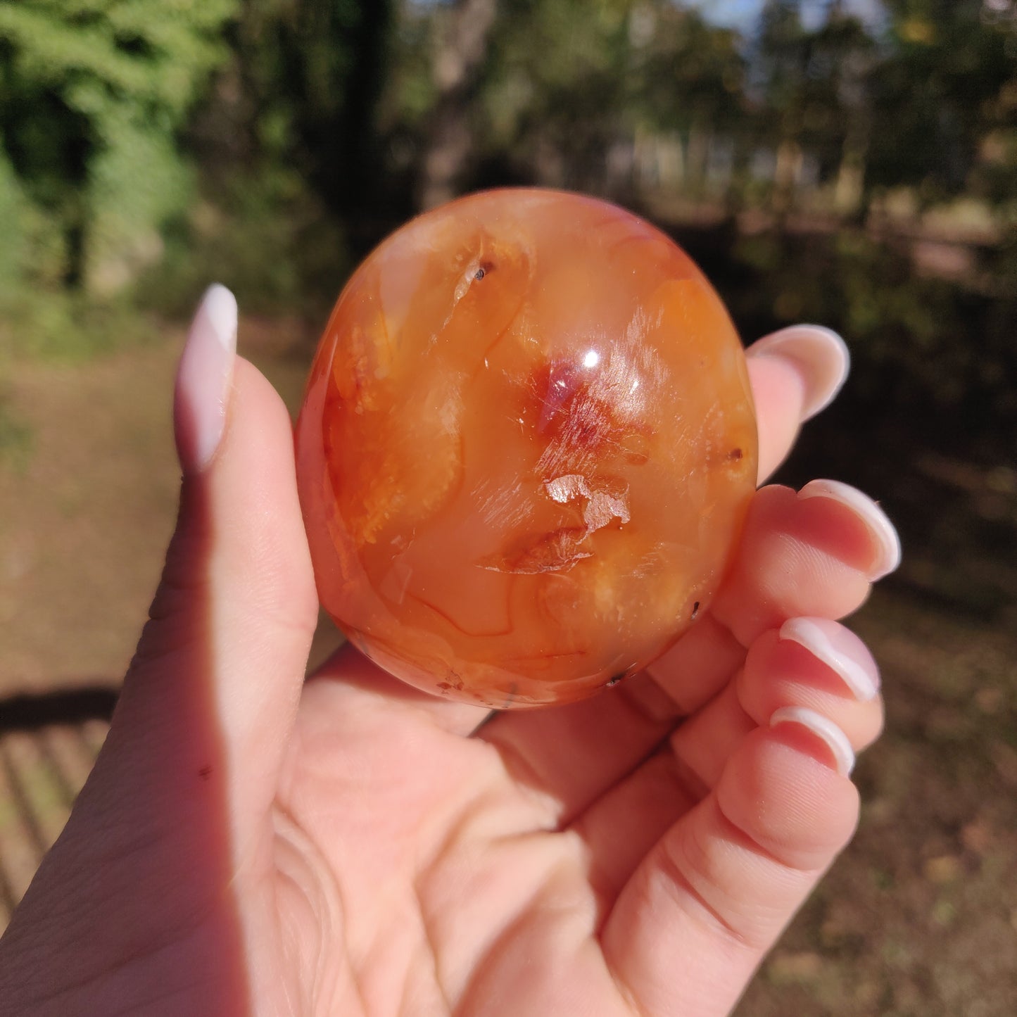 Carnelian Palm Stone (#7) - Simply Affinity