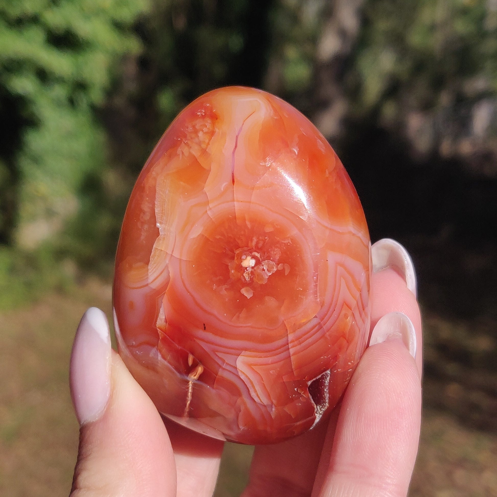 Carnelian Palm Stone (#18) - Simply Affinity