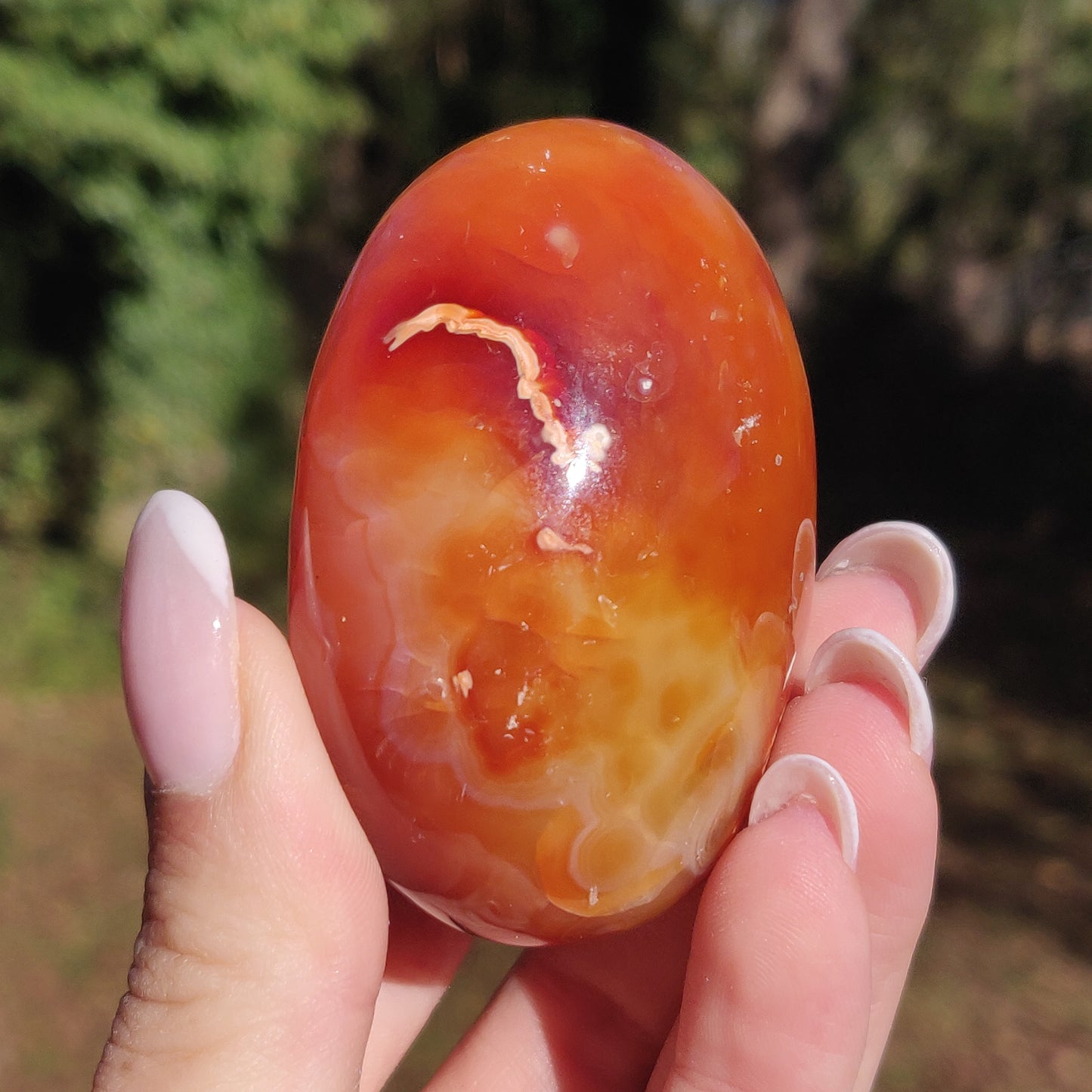 Carnelian Palm Stone (#18) - Simply Affinity