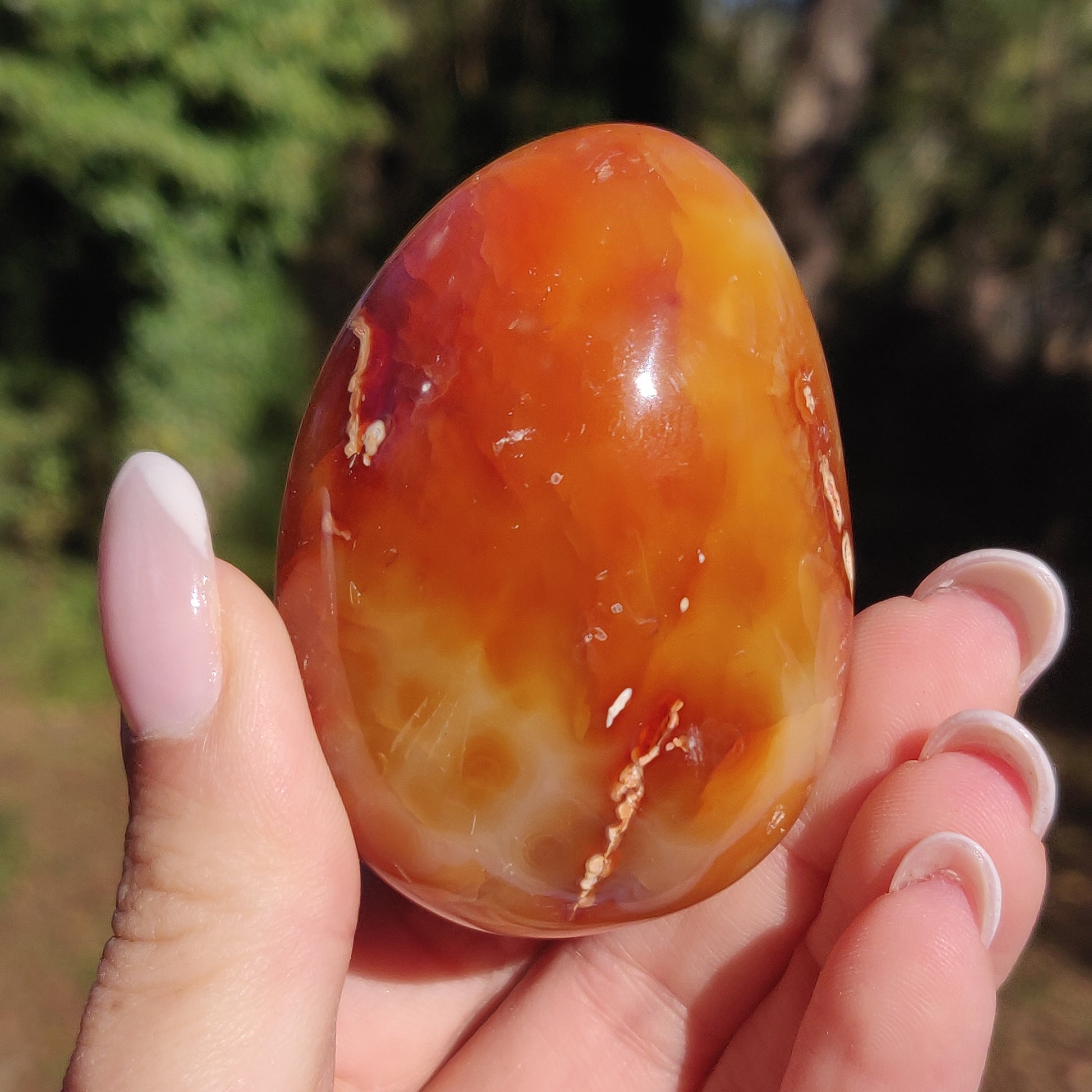 Carnelian Palm Stone (#18) - Simply Affinity