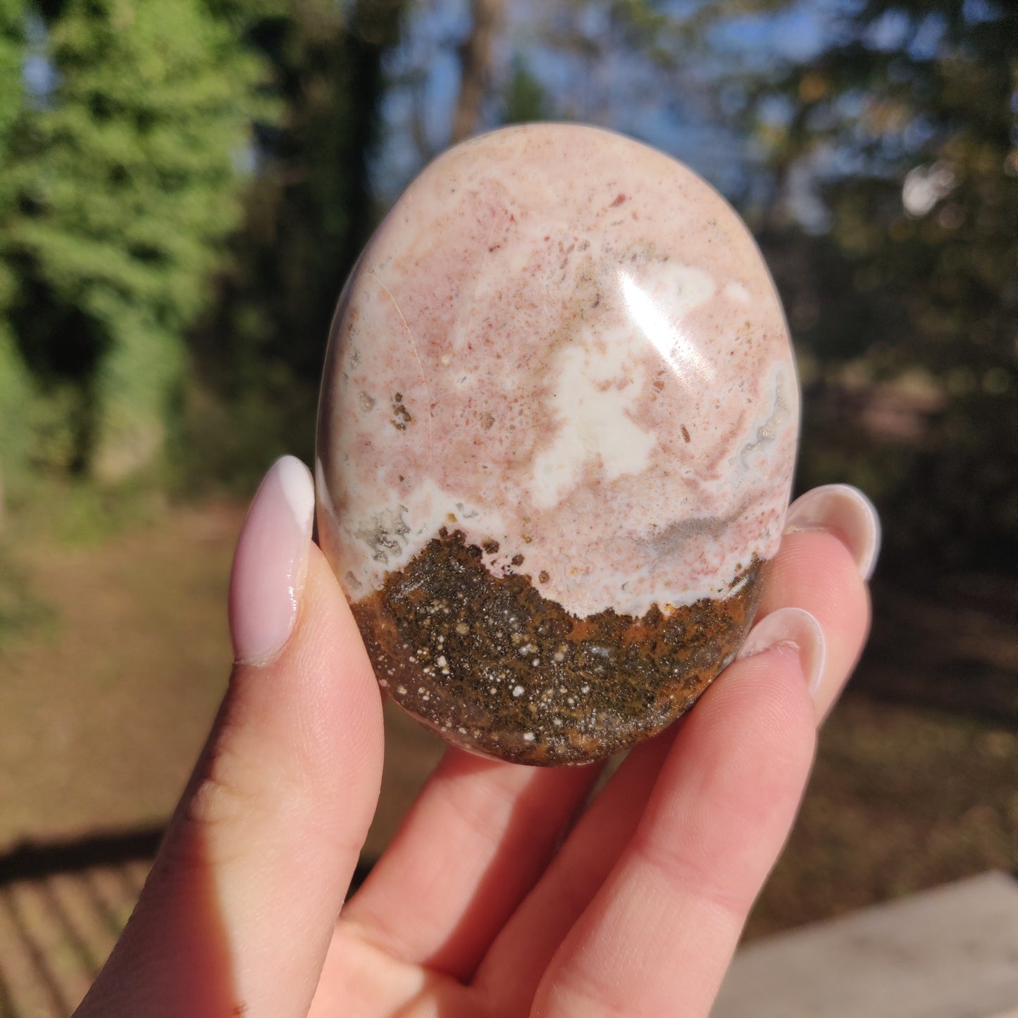 Ocean Jasper Palm Stone (#42) - Simply Affinity
