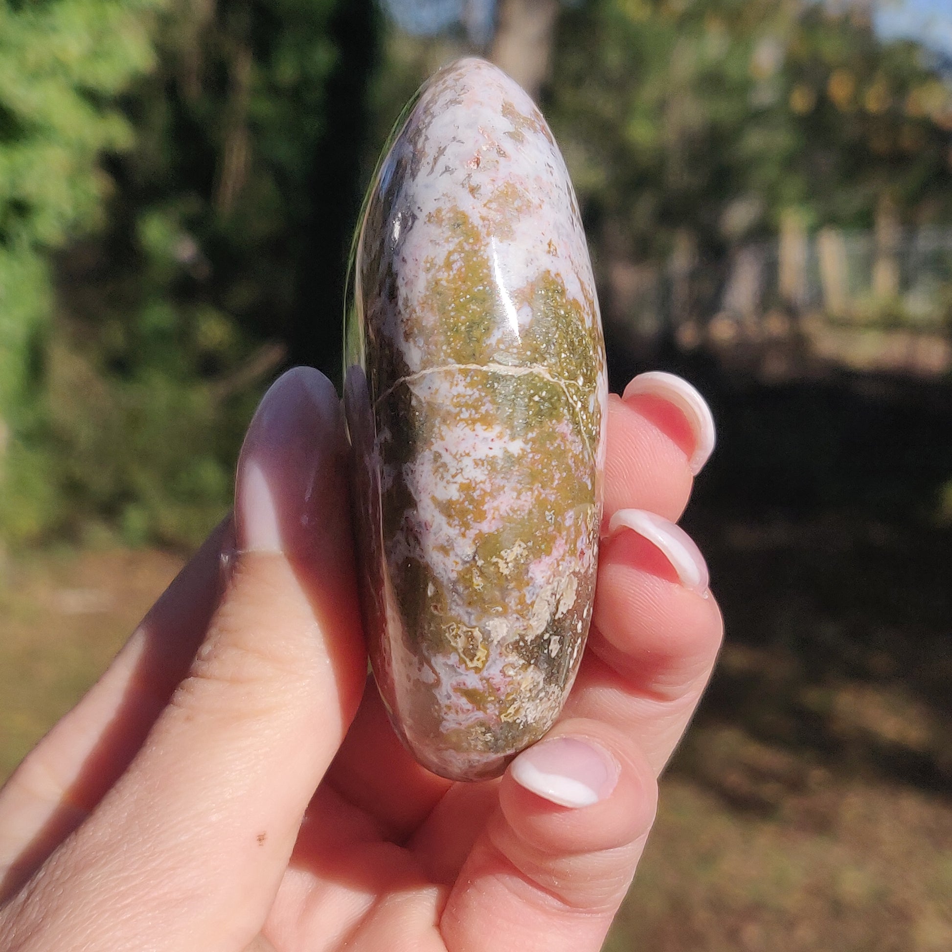 Ocean Jasper Palm Stone (#51) - Simply Affinity