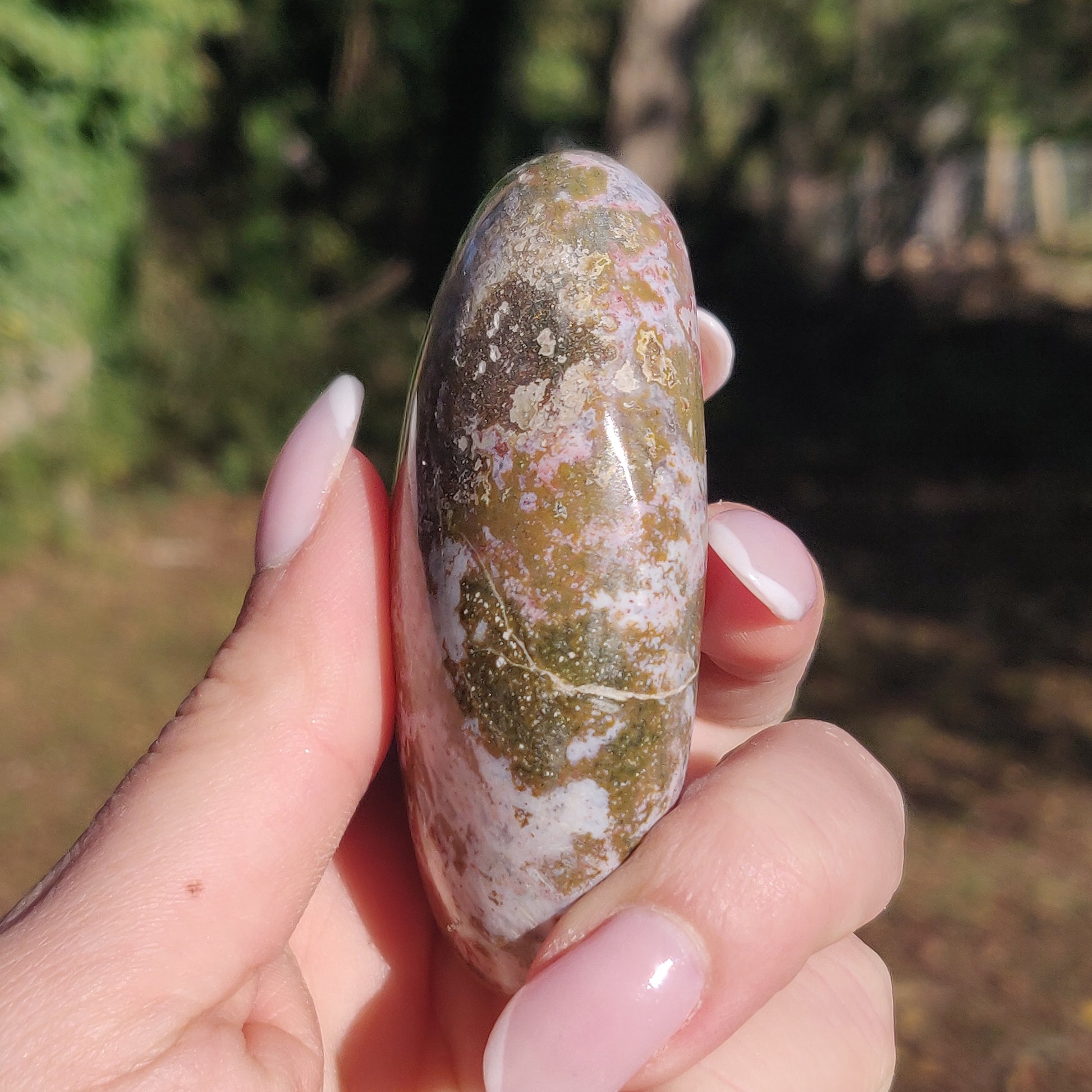Ocean Jasper Palm Stone (#51) - Simply Affinity