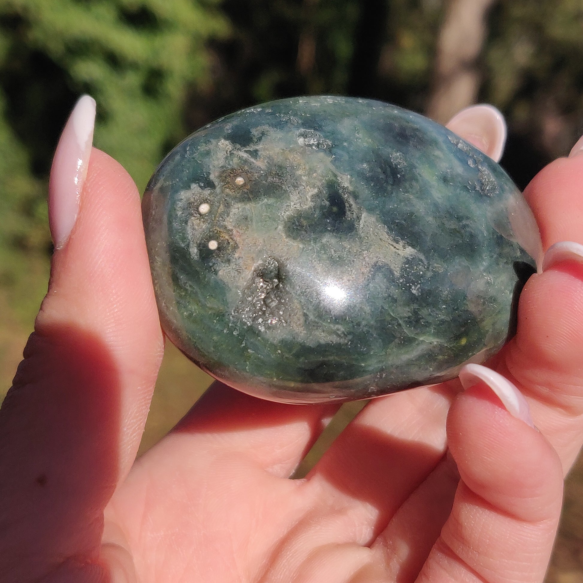 Ocean Jasper Palm Stone (#9) - Simply Affinity