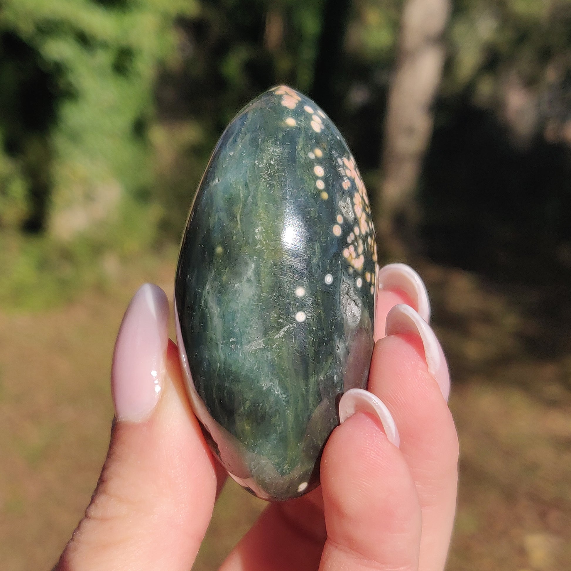 Ocean Jasper Palm Stone (#9) - Simply Affinity
