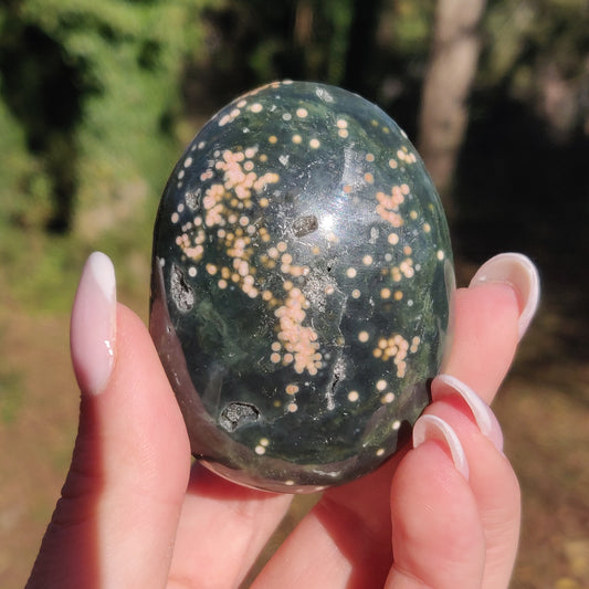Ocean Jasper Palm Stone (#9) - Simply Affinity