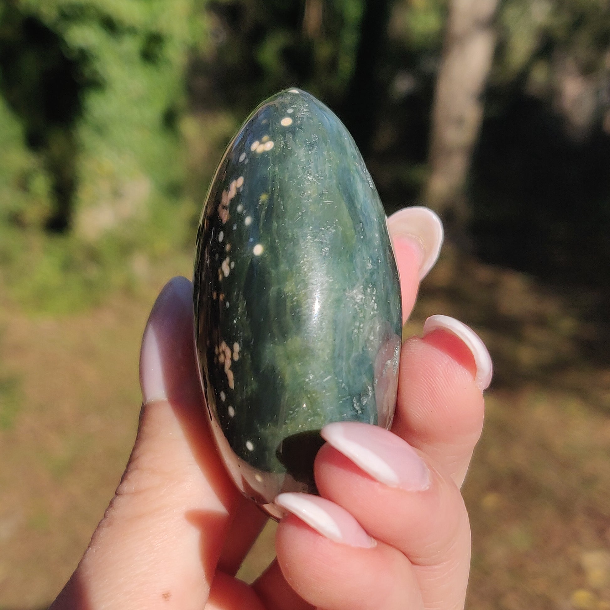 Ocean Jasper Palm Stone (#9) - Simply Affinity