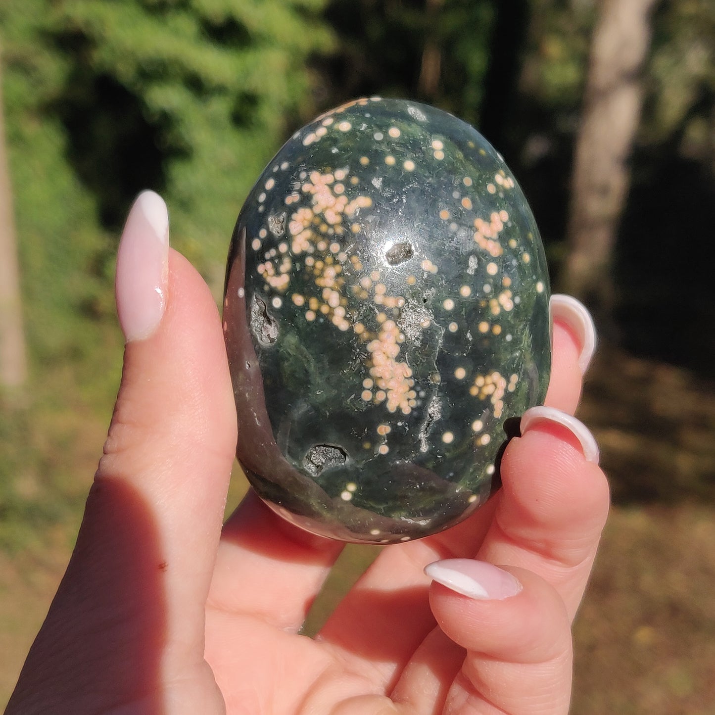 Ocean Jasper Palm Stone (#9) - Simply Affinity