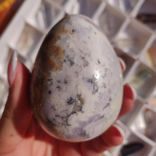 Purple Dendritic Opal Egg (#1) - Simply Affinity