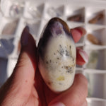 Purple Dendritic Opal Palm Stone (#12) - Simply Affinity