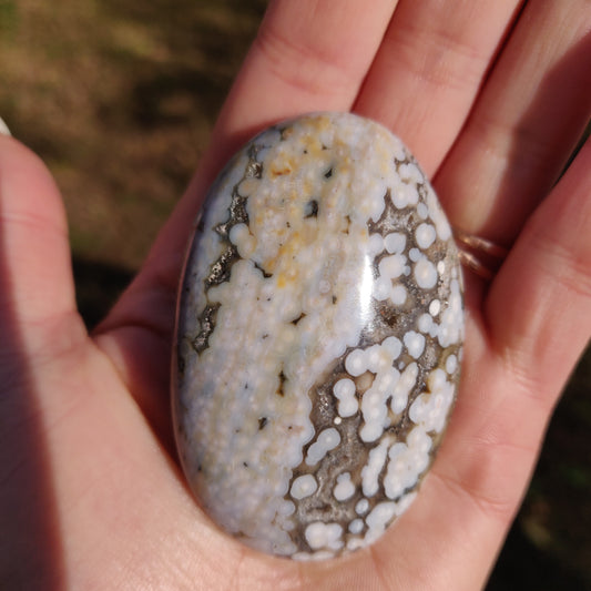 Ocean Jasper Palm Stone (#E4)