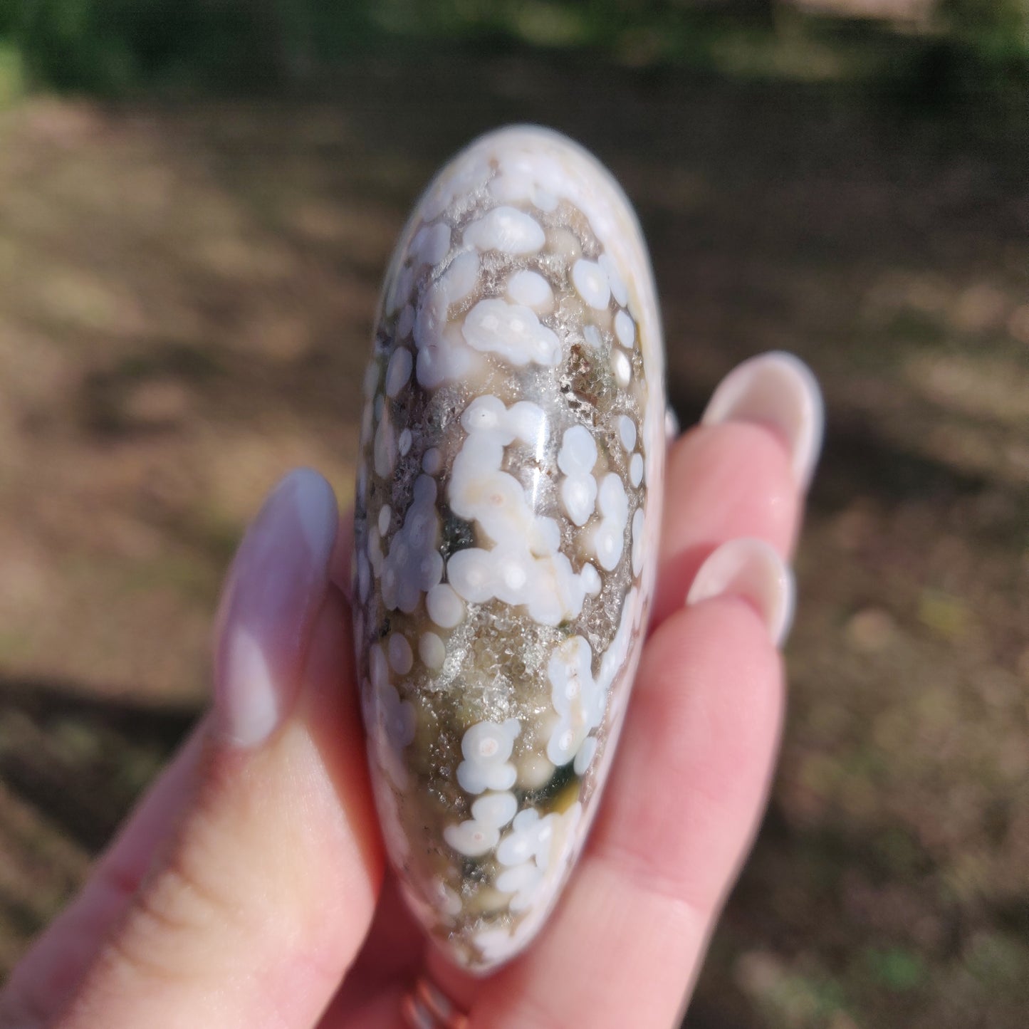 Ocean Jasper Palm Stone (#E4)