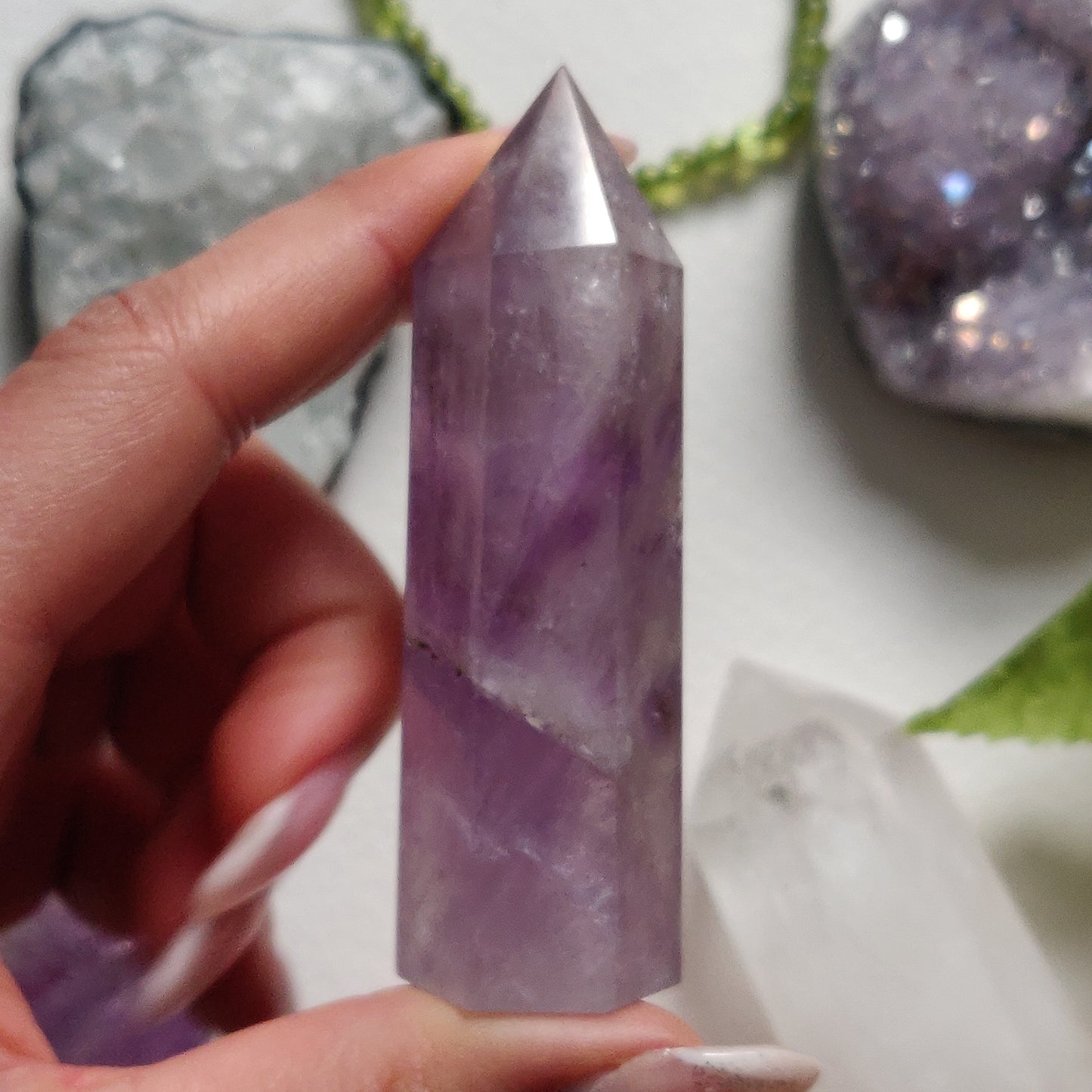 Polished Smoky Amethyst Point (#4) - Simply Affinity