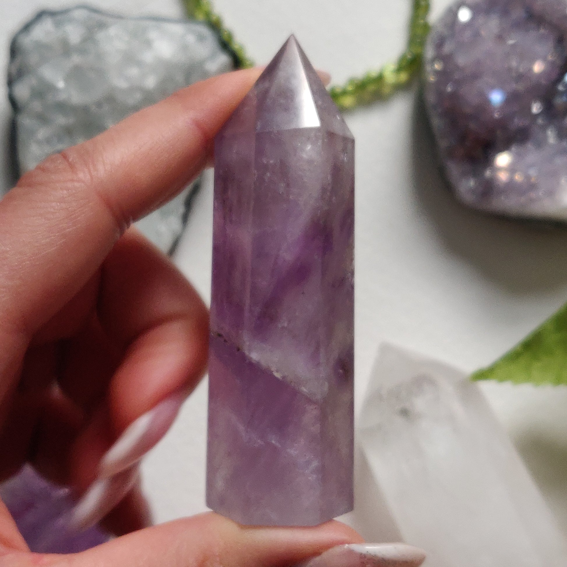 Polished Smoky Amethyst Point (#4) - Simply Affinity