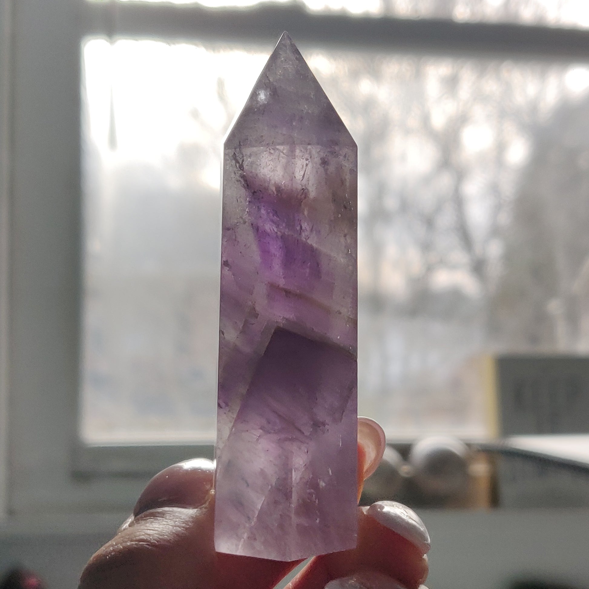 Polished Smoky Amethyst Point (#4) - Simply Affinity