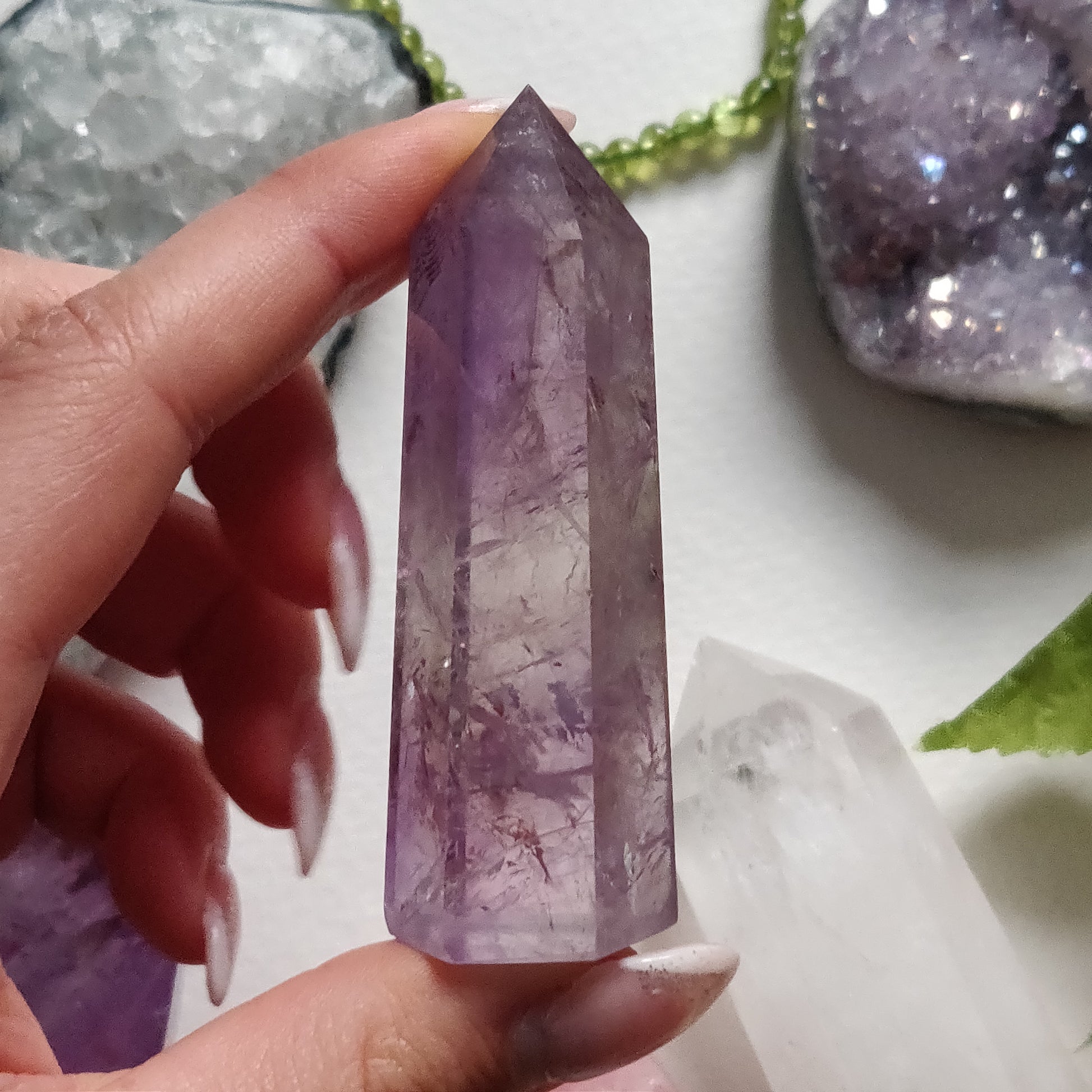 Polished Smoky Amethyst Point (#5) - Simply Affinity