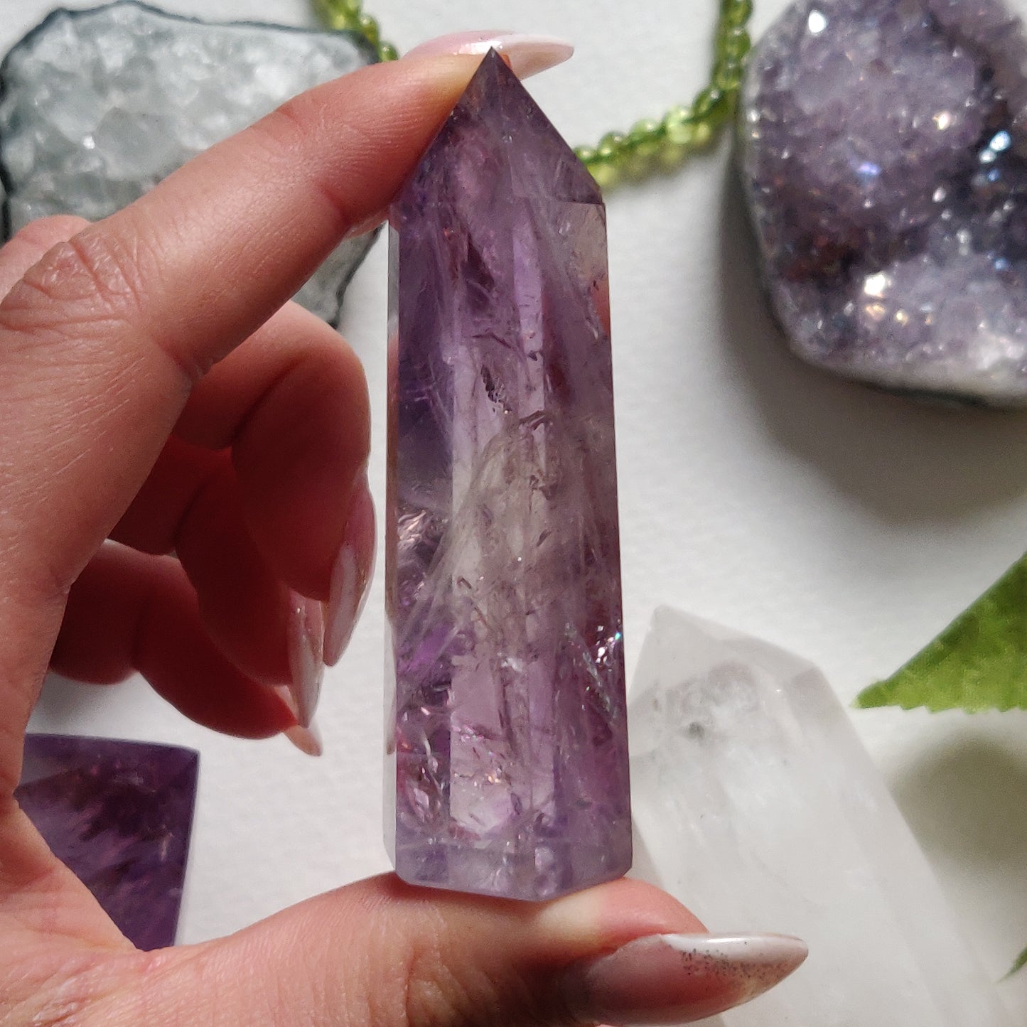 Polished Smoky Amethyst Point (#5) - Simply Affinity