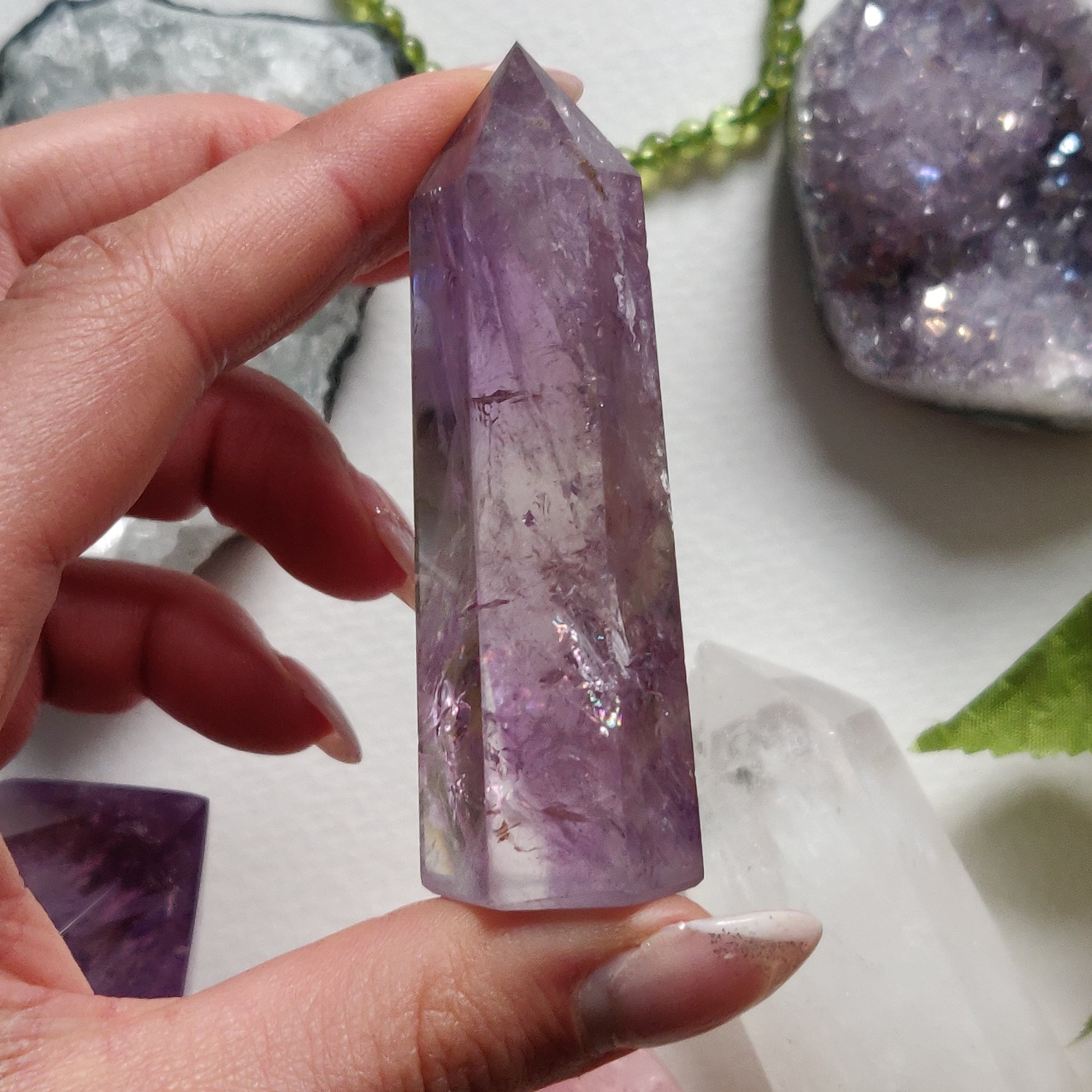 Polished Smoky Amethyst Point (#5) - Simply Affinity