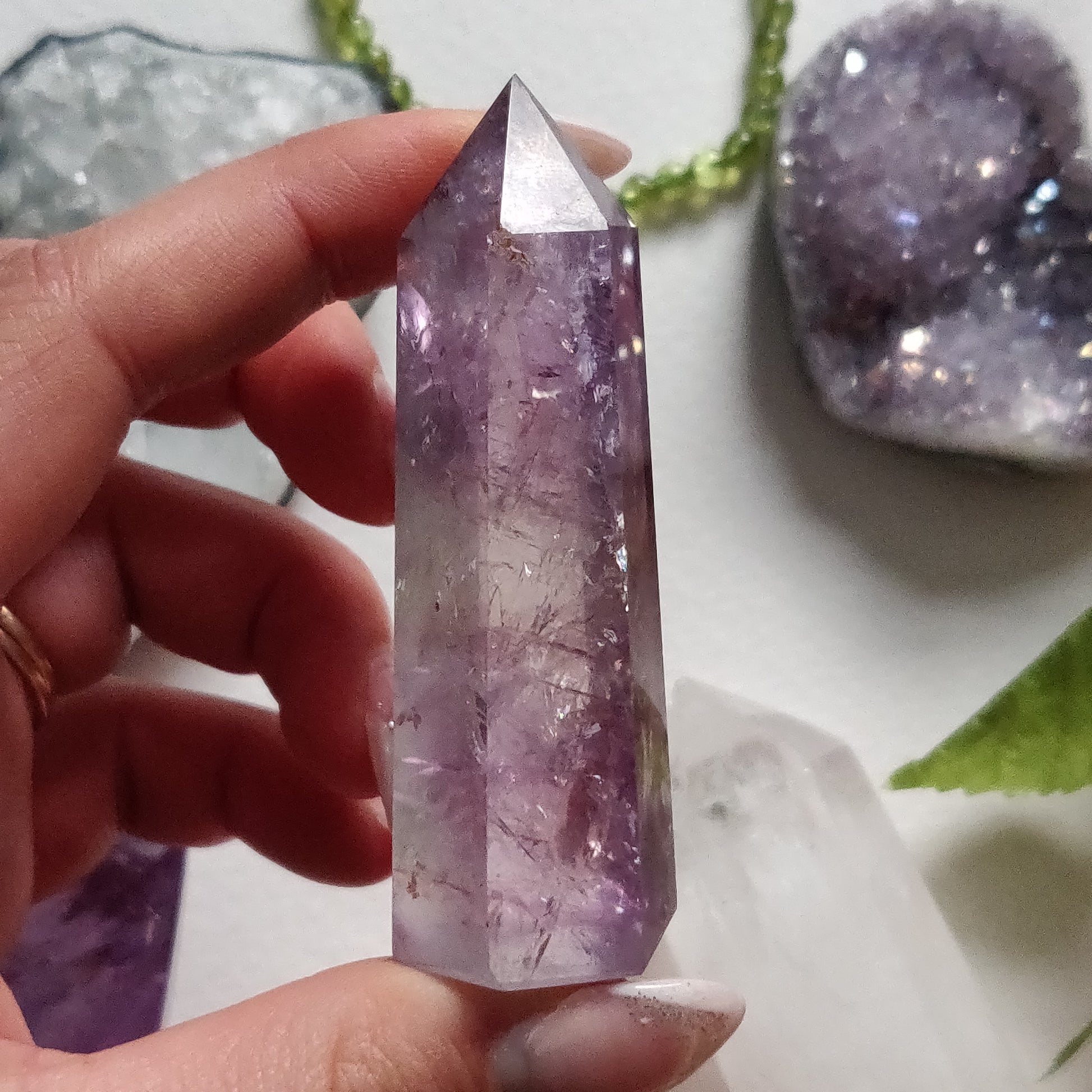 Polished Smoky Amethyst Point (#5) - Simply Affinity