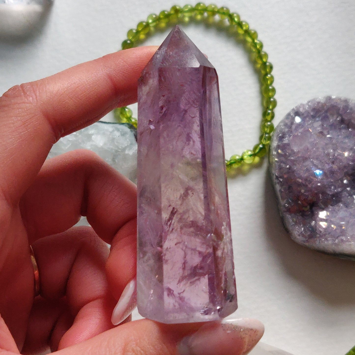 Polished Smoky Amethyst Point (#5) - Simply Affinity