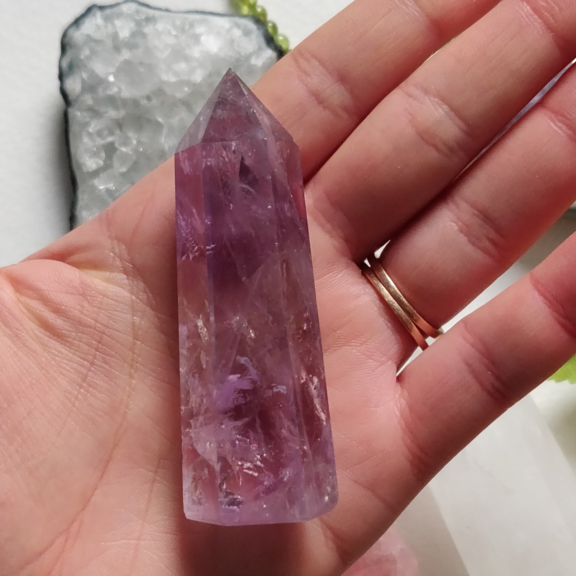 Polished Smoky Amethyst Point (#5) - Simply Affinity