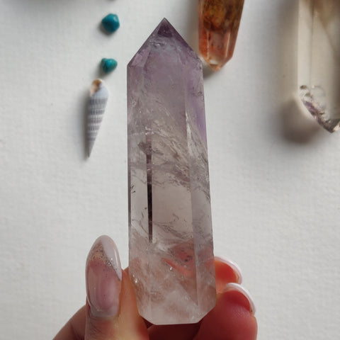 Polished Smoky Amethyst Point (#8) - Simply Affinity