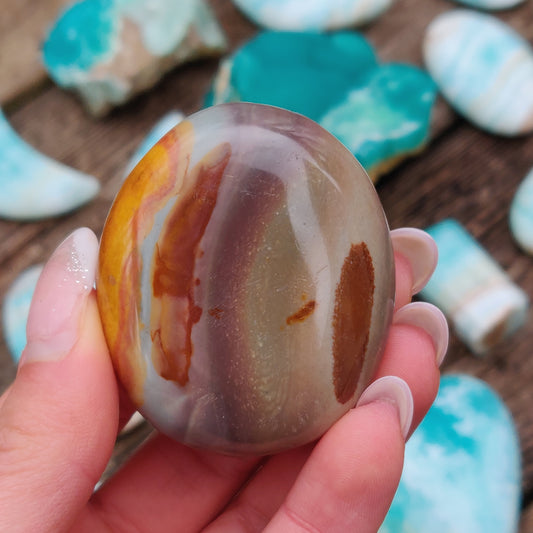 Polychrome Jasper Palm Stone (#11) - Simply Affinity