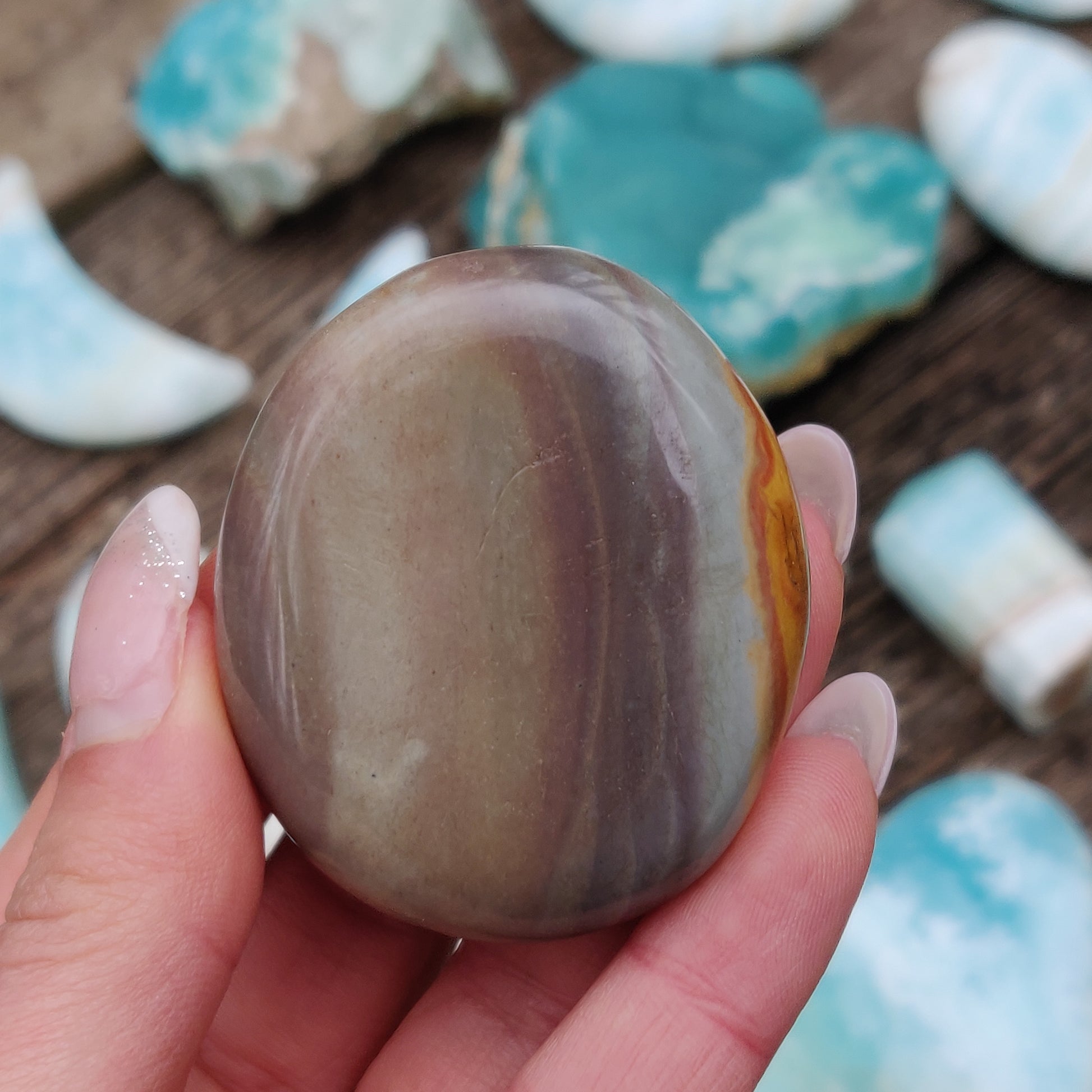 Polychrome Jasper Palm Stone (#11) - Simply Affinity