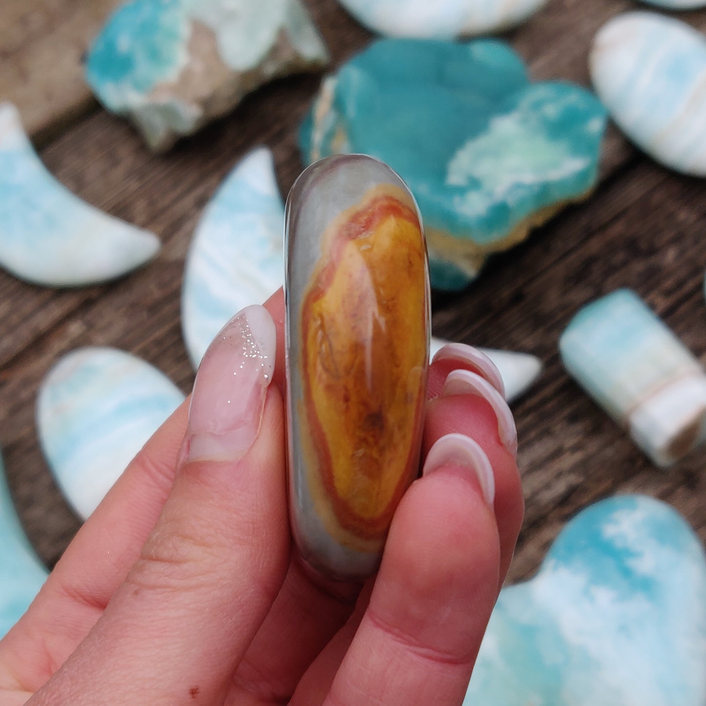 Polychrome Jasper Palm Stone (#11) - Simply Affinity