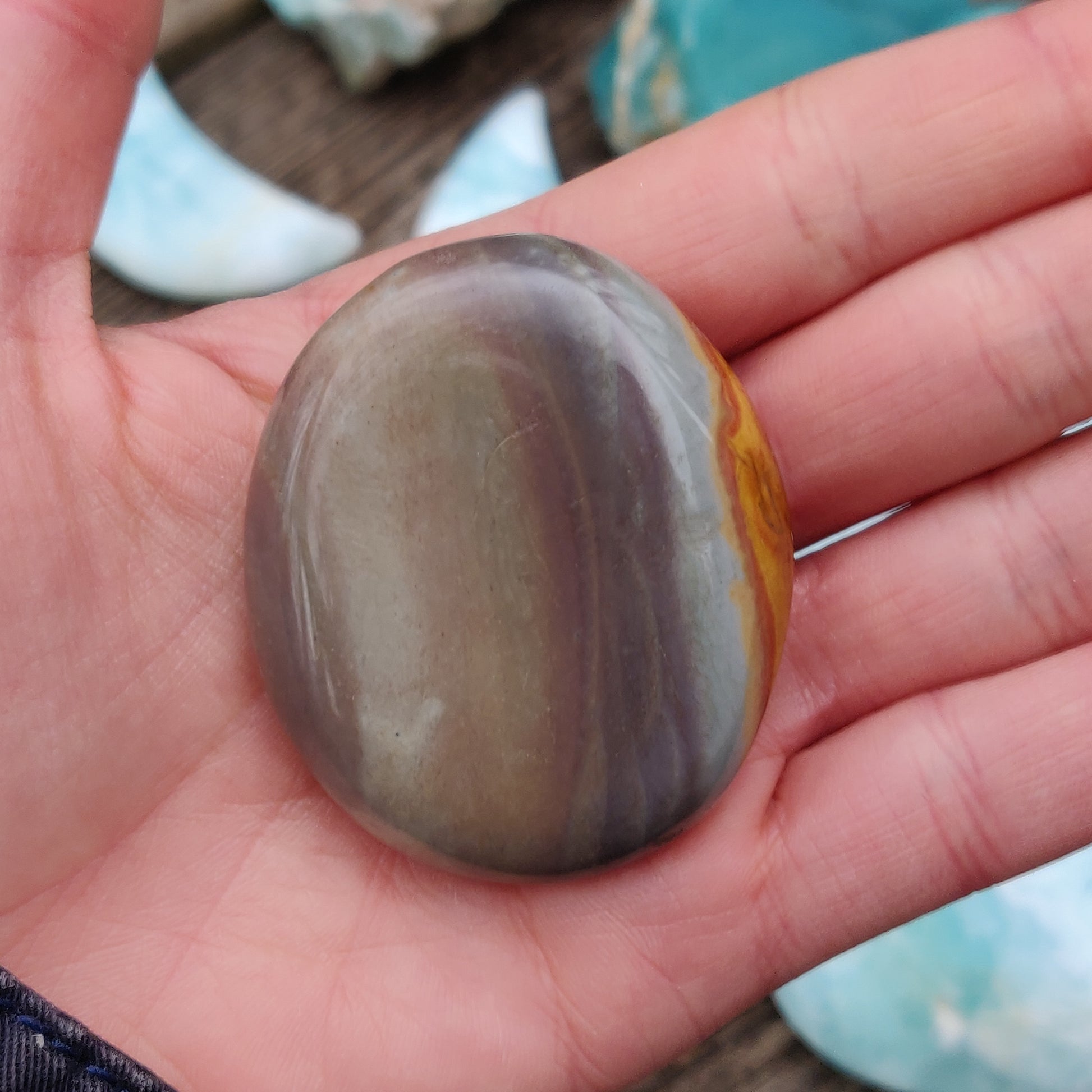 Polychrome Jasper Palm Stone (#11) - Simply Affinity