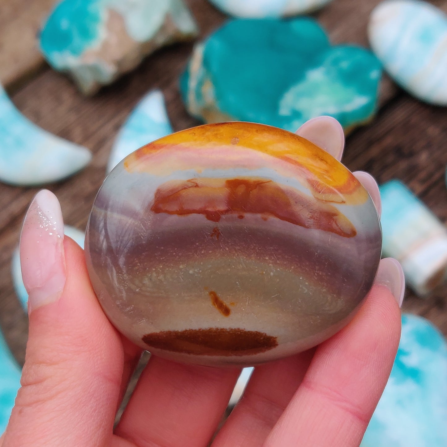 Polychrome Jasper Palm Stone (#11) - Simply Affinity