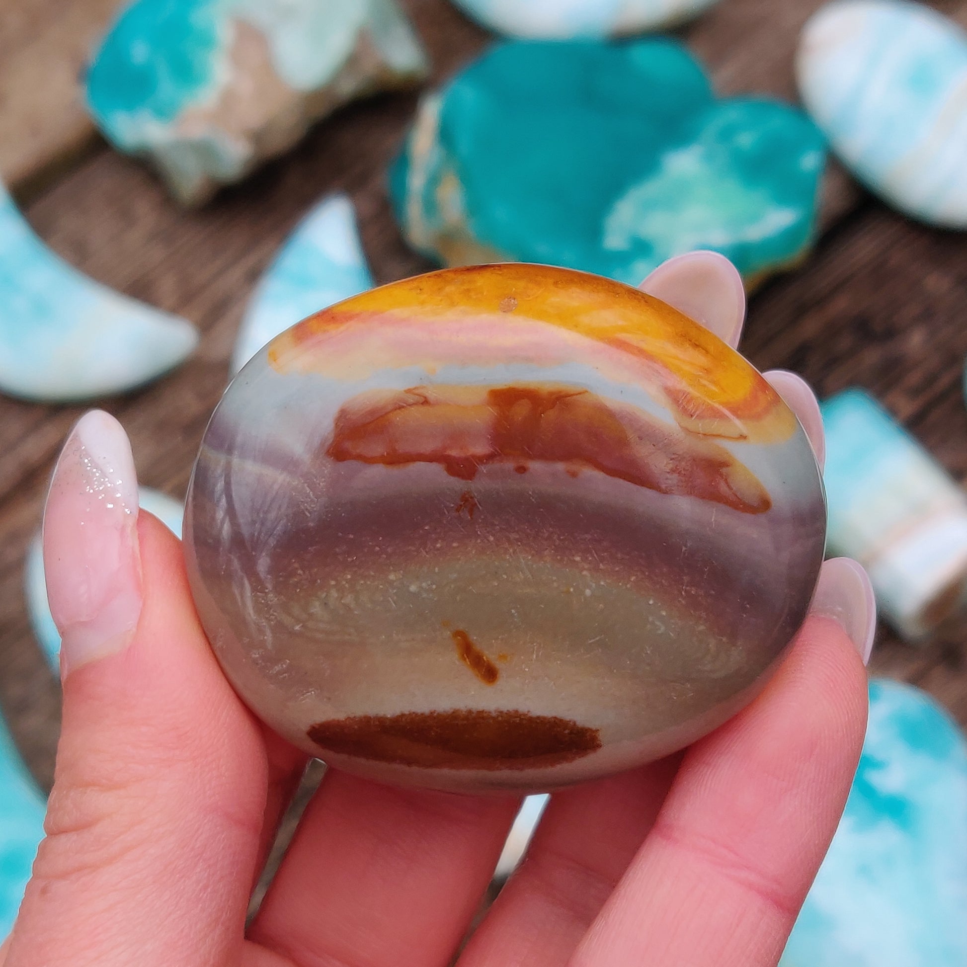 Polychrome Jasper Palm Stone (#11) - Simply Affinity