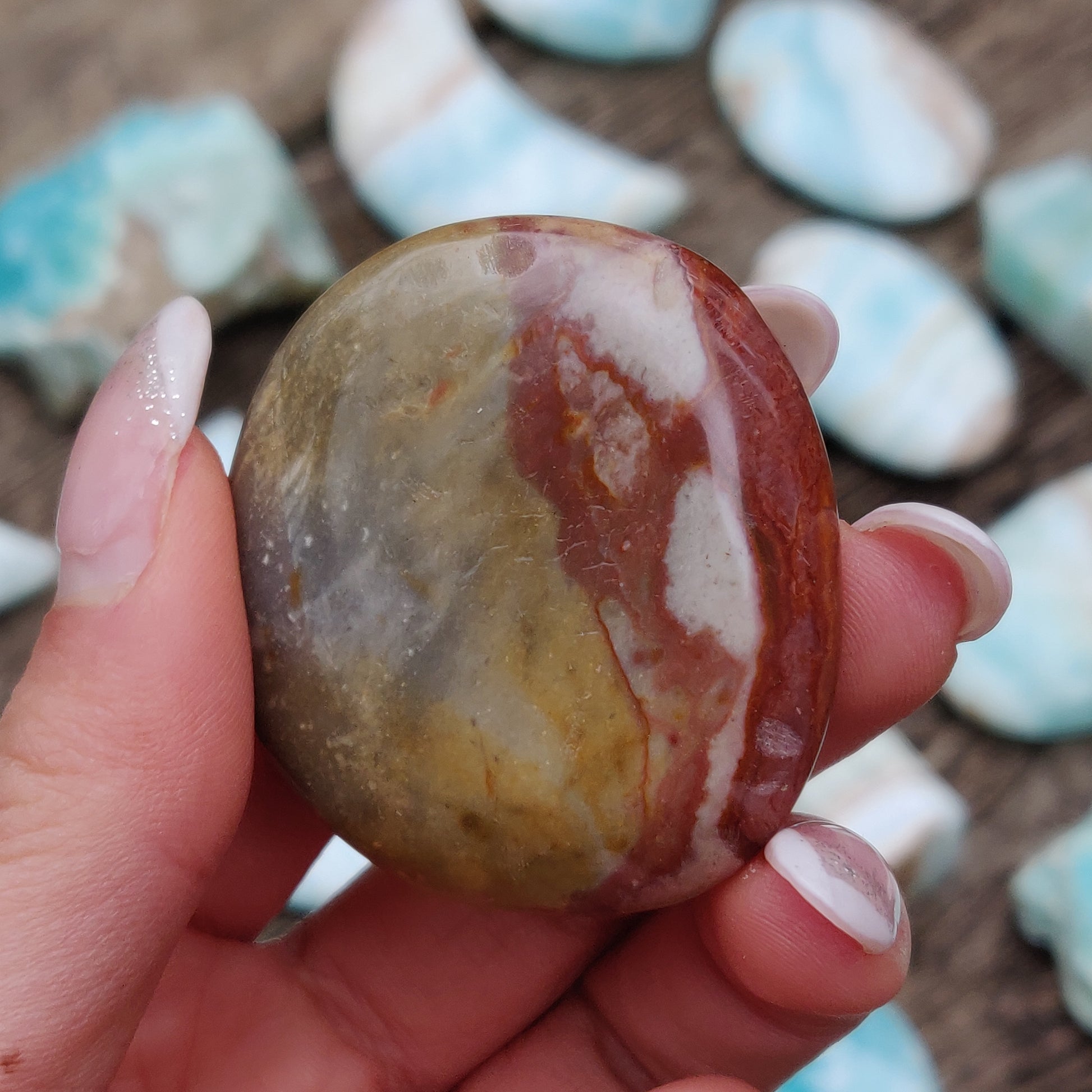 Polychrome Jasper Palm Stone (#16) - Simply Affinity