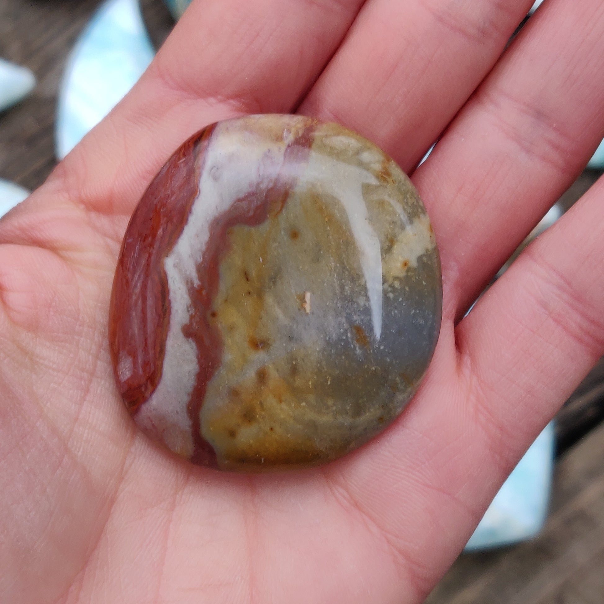 Polychrome Jasper Palm Stone (#16) - Simply Affinity