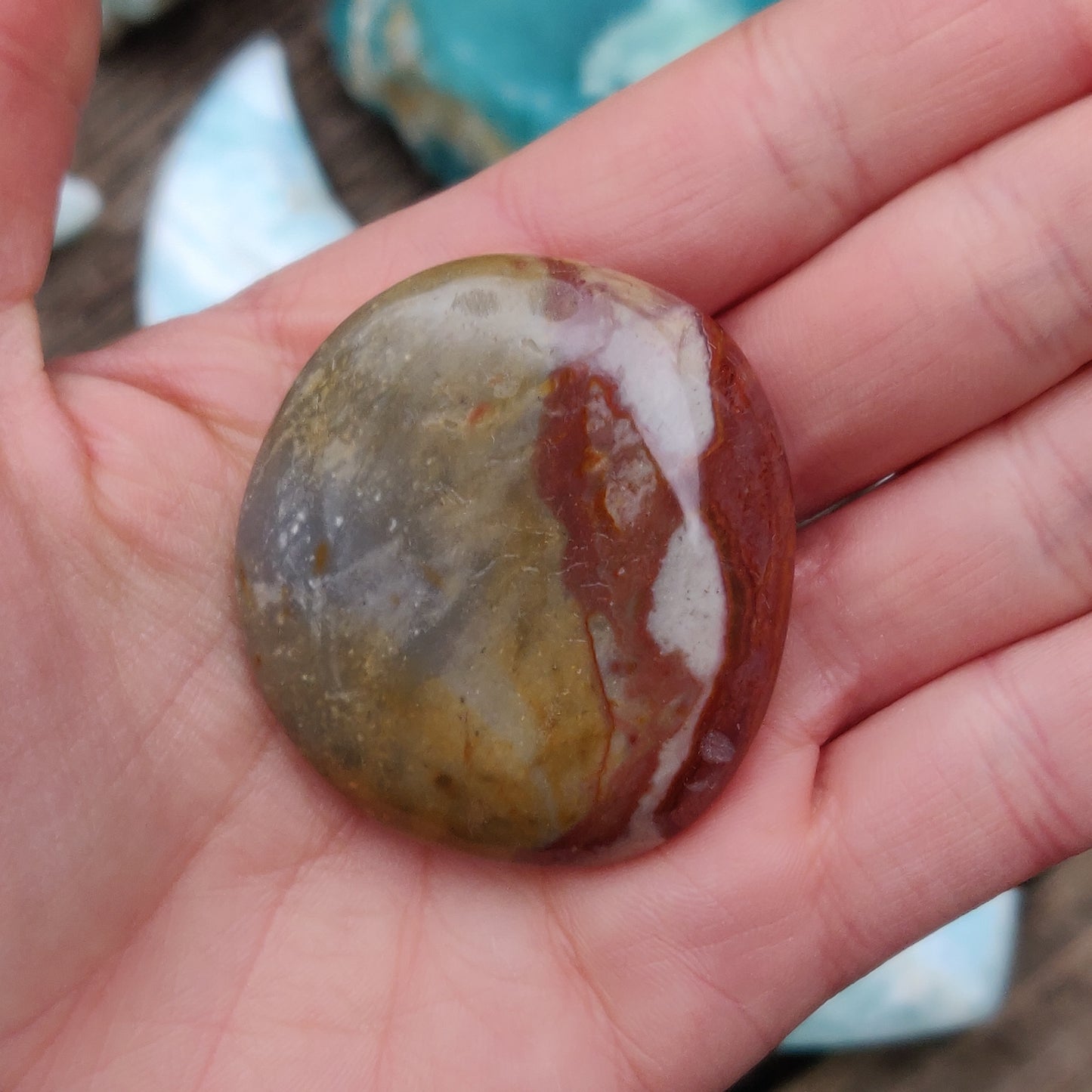 Polychrome Jasper Palm Stone (#16) - Simply Affinity