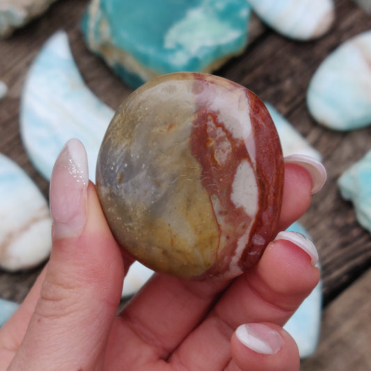 Polychrome Jasper Palm Stone (#16) - Simply Affinity