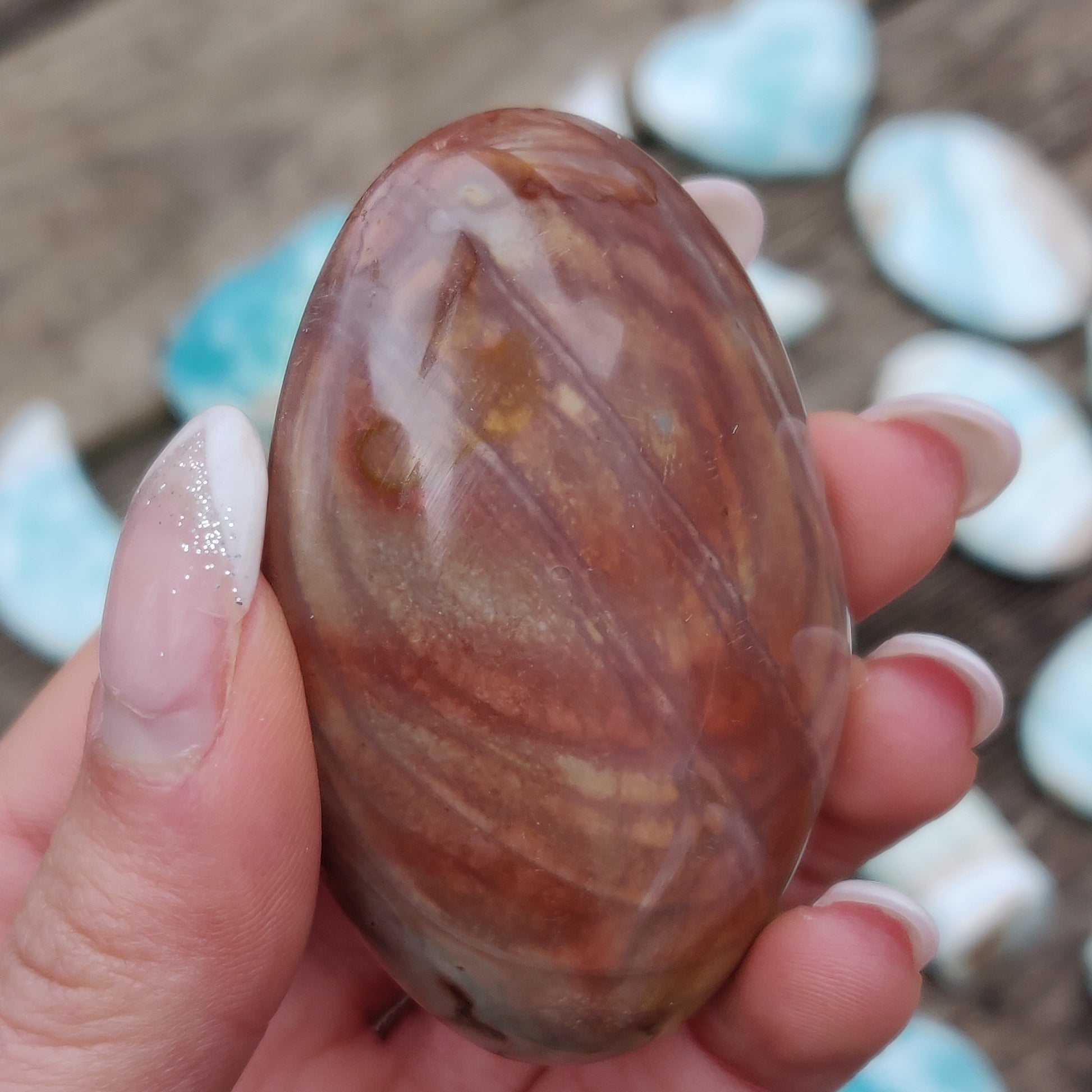 Polychrome Jasper Palm Stone (#18) - Simply Affinity