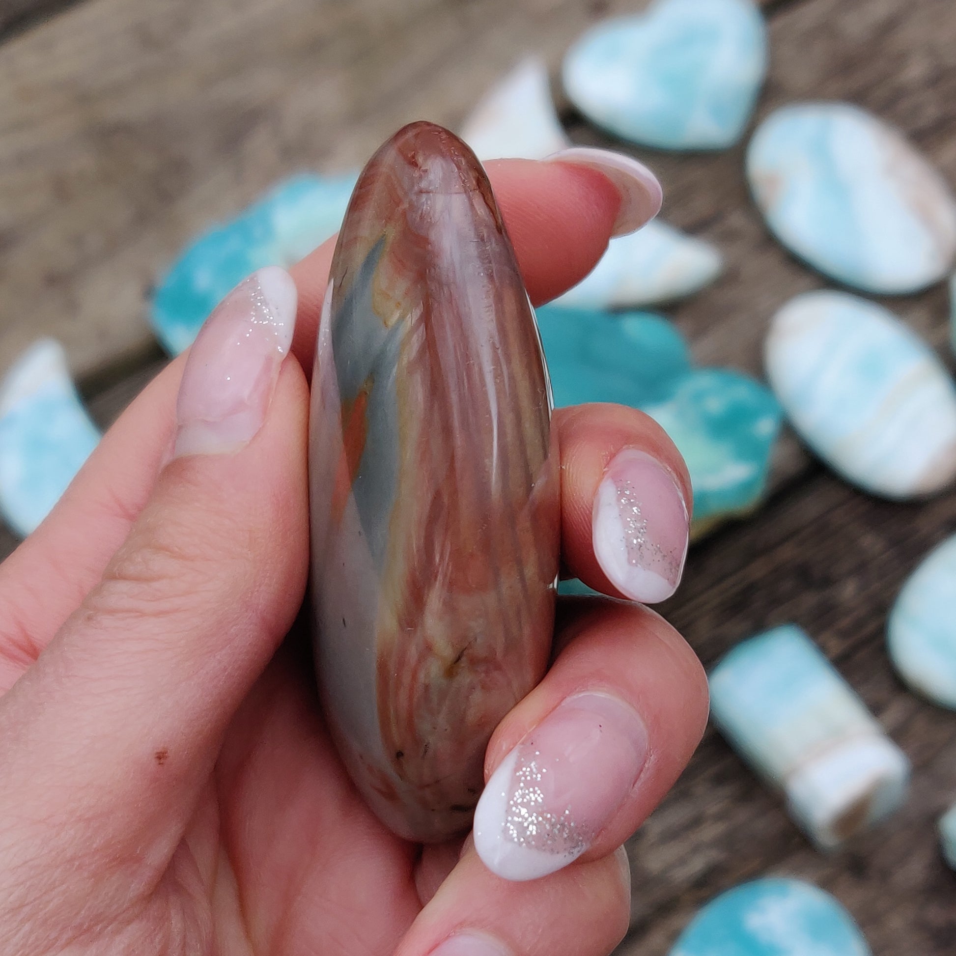 Polychrome Jasper Palm Stone (#18) - Simply Affinity