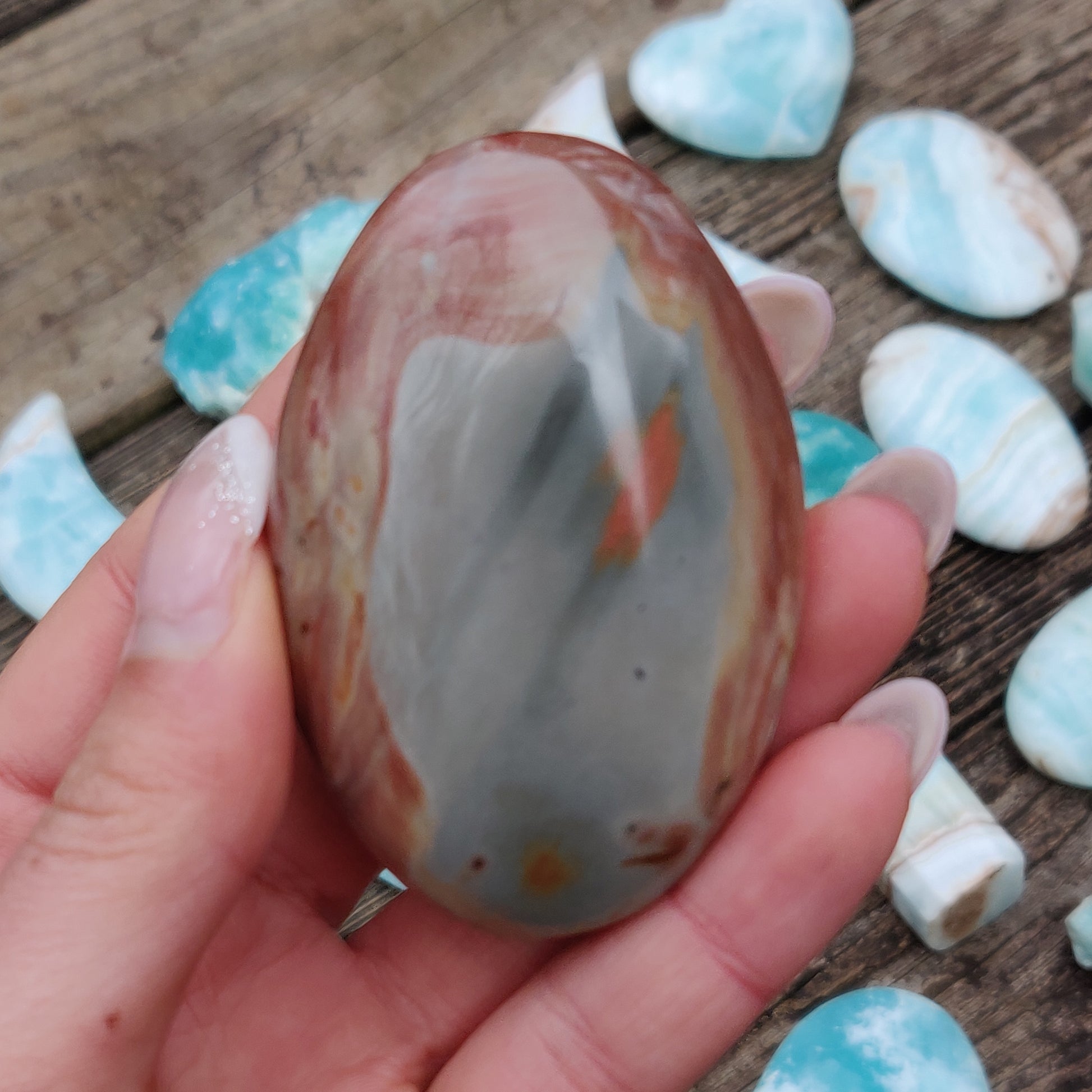 Polychrome Jasper Palm Stone (#18) - Simply Affinity