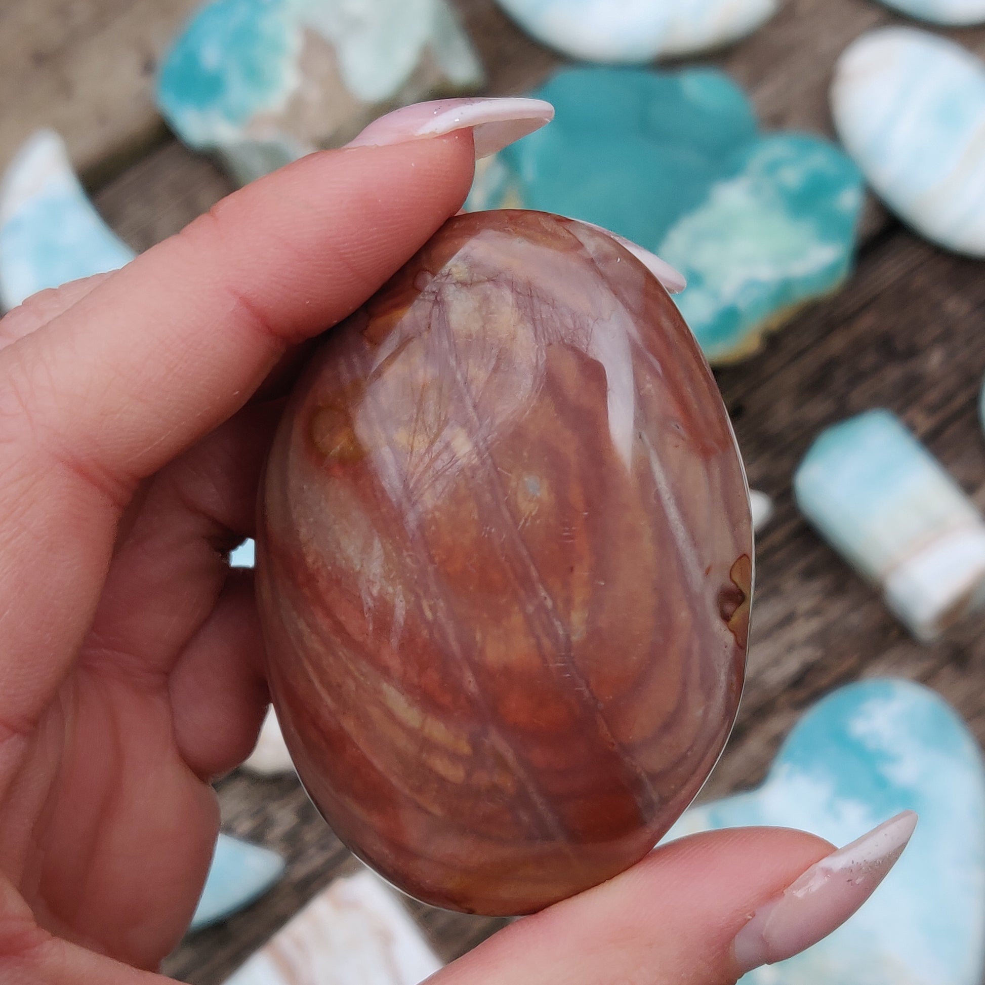 Polychrome Jasper Palm Stone (#18) - Simply Affinity