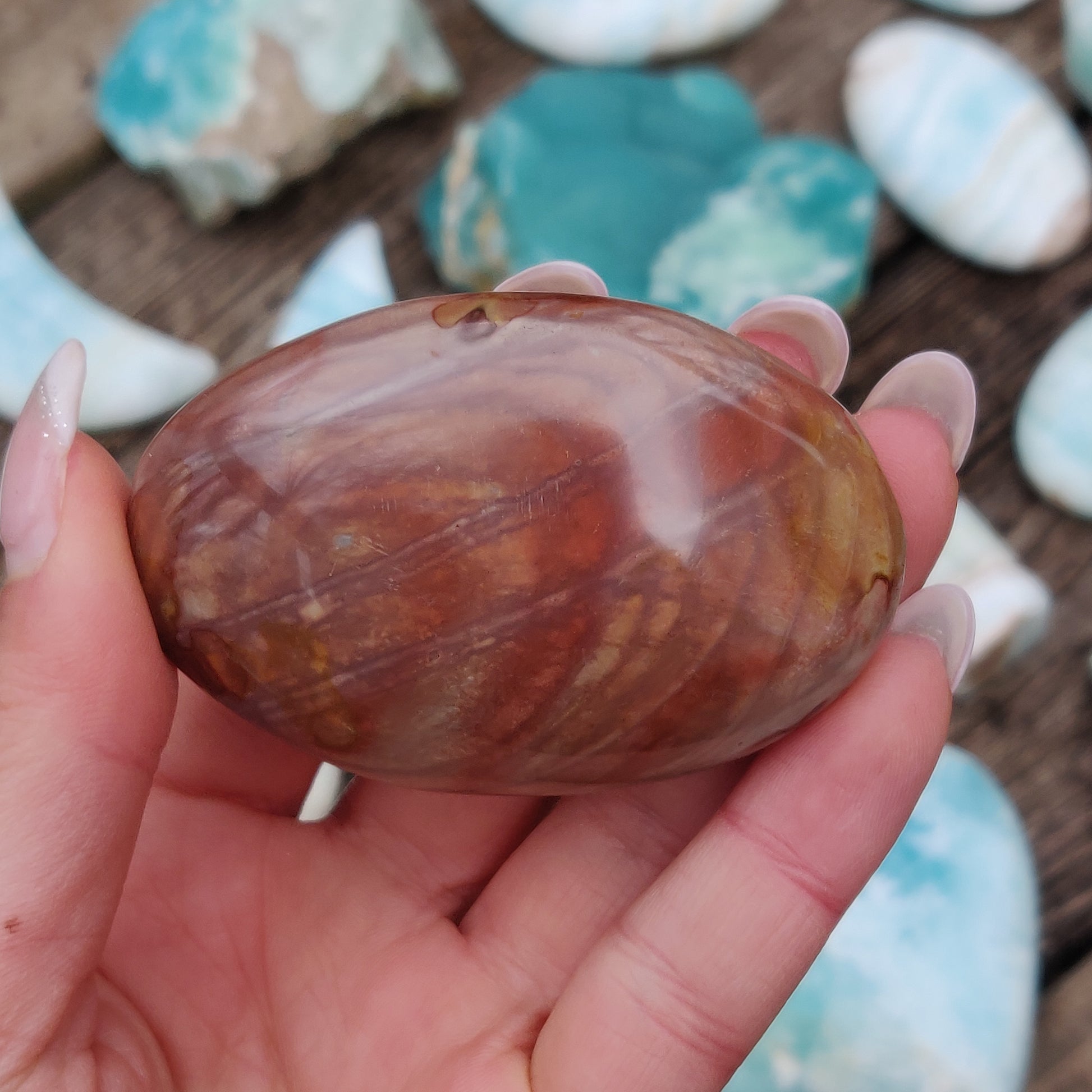 Polychrome Jasper Palm Stone (#18) - Simply Affinity
