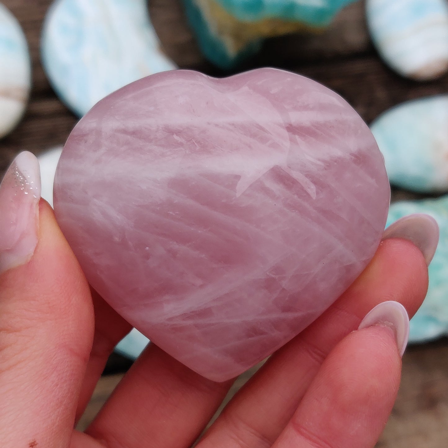 Rose Quartz Heart (#17RQ) - Simply Affinity